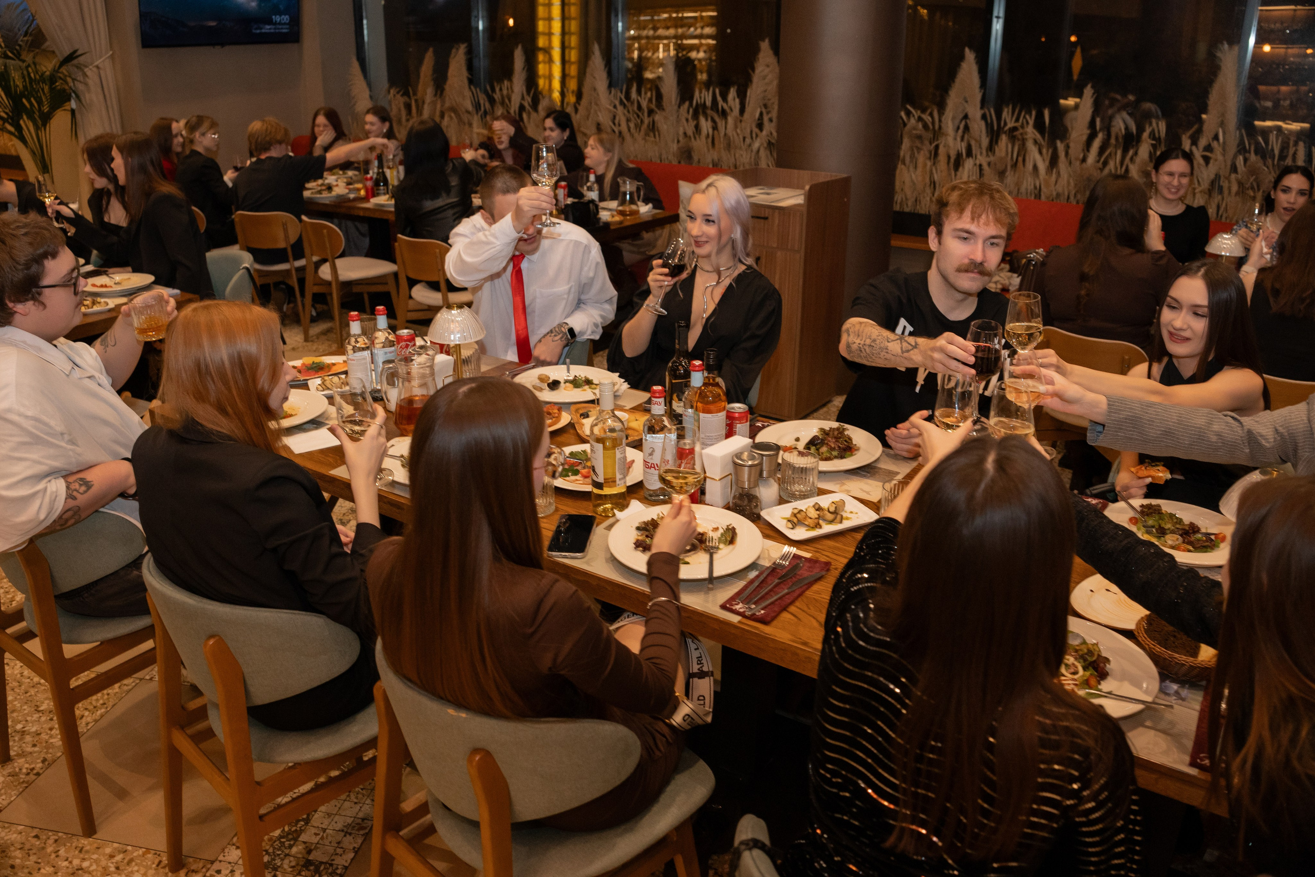 Новогодний корпоратив Альфа-Банк, ресторан Журавли