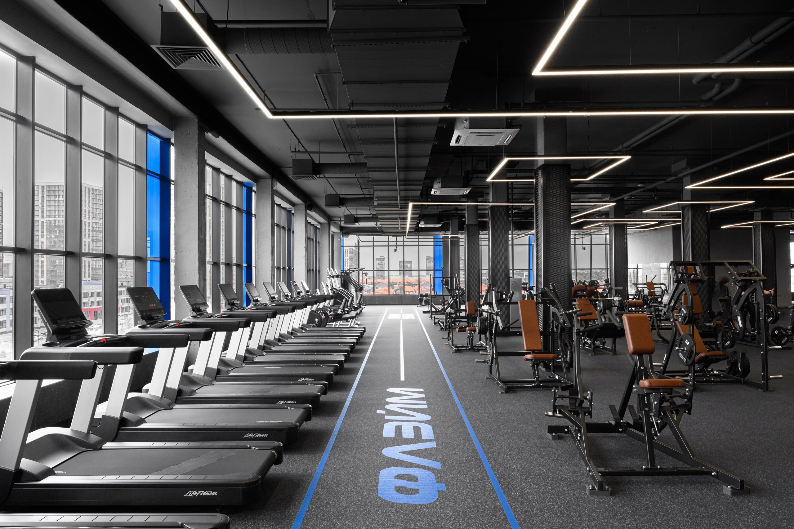 Flame fitness. Интерьерный фотограф Краснодар Денис Педань