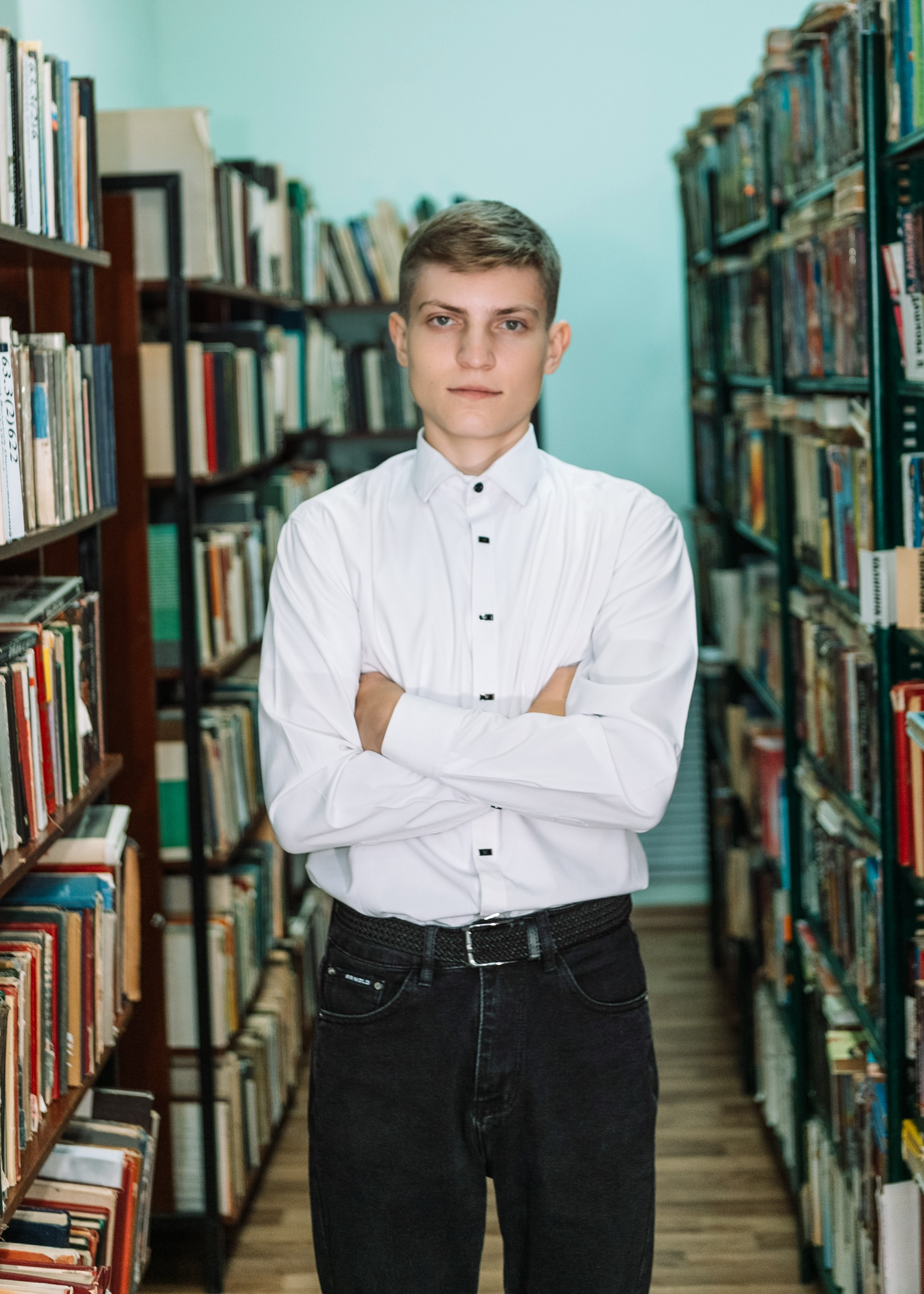 Съемка в библиотеке. Выпускные альбомы Воронеж от Веры Соколовой