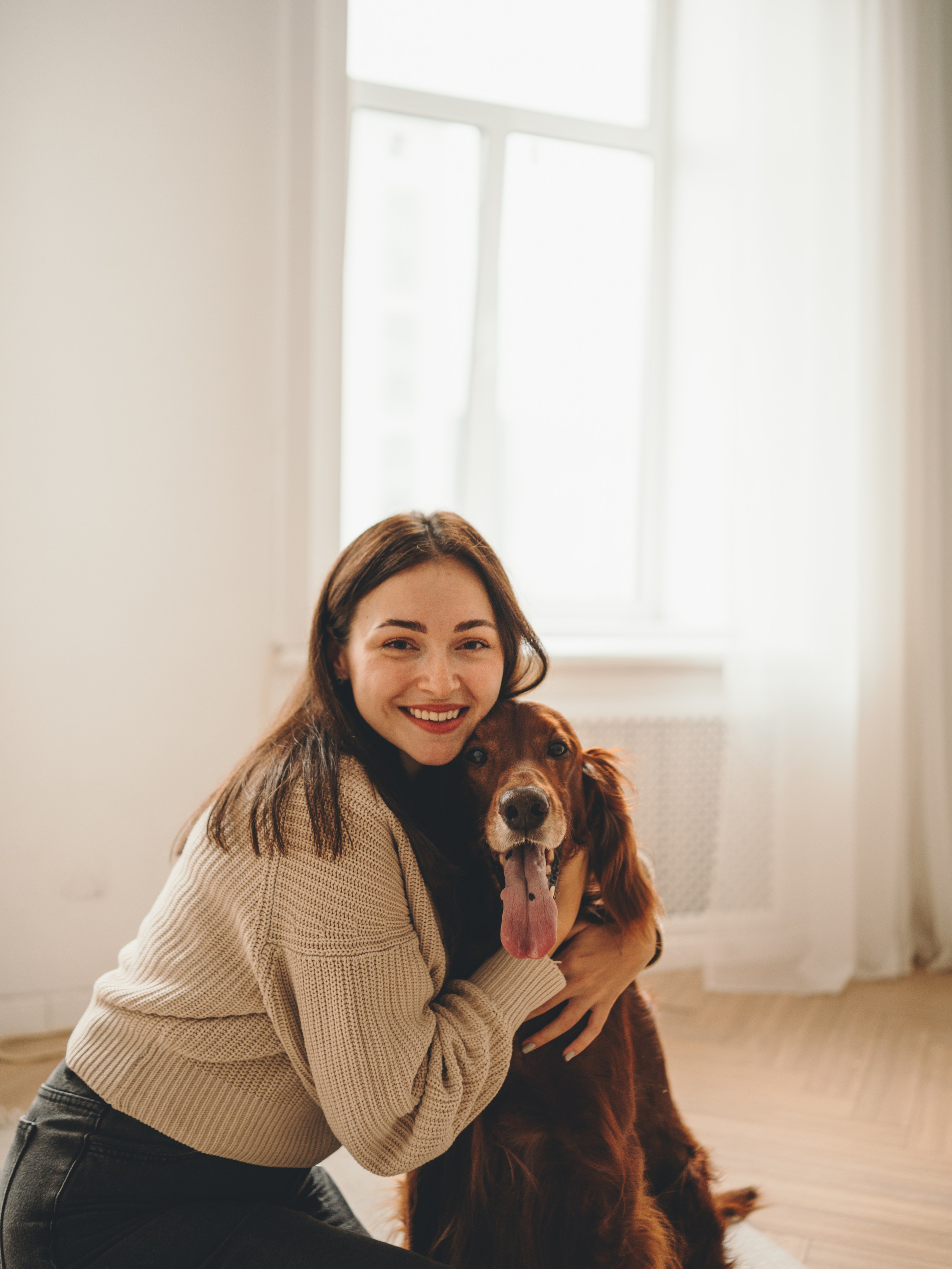 Маша, Илья и Локи. Семейный фотограф анималист Ананьева Мария — Москва