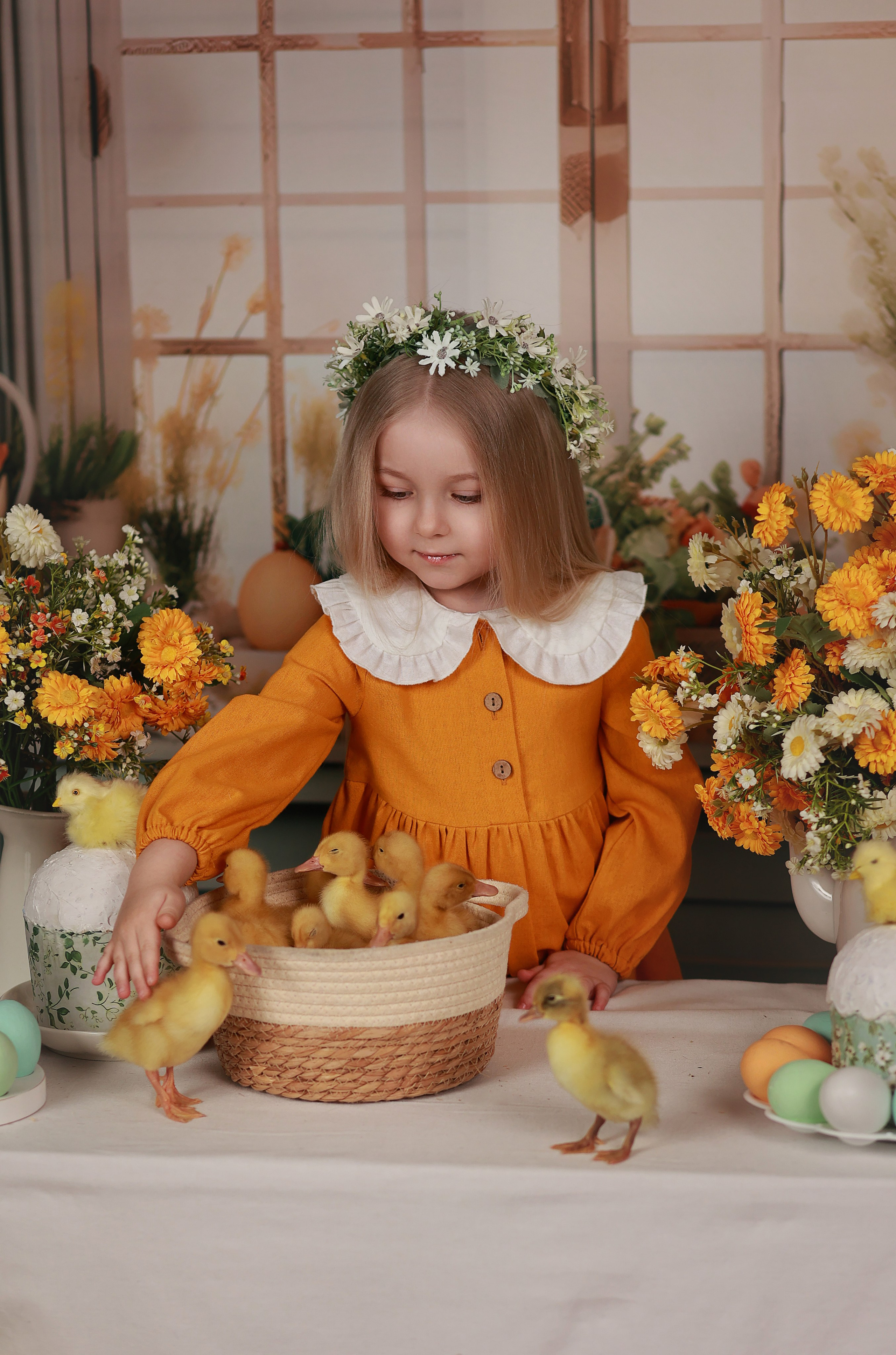 «Светлая Пасха» с утятами. Детский семейный фотограф Краснодар
