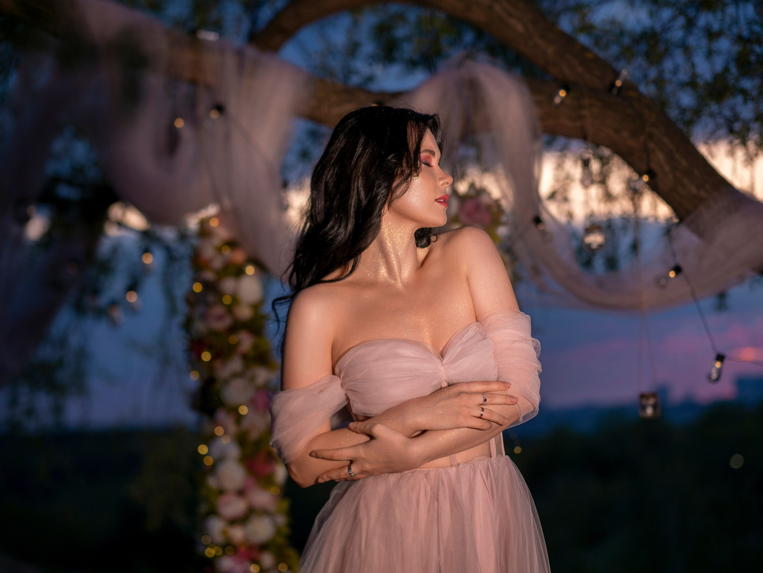 Цветочные качели. Арт фотограф, женский фотограф Москва