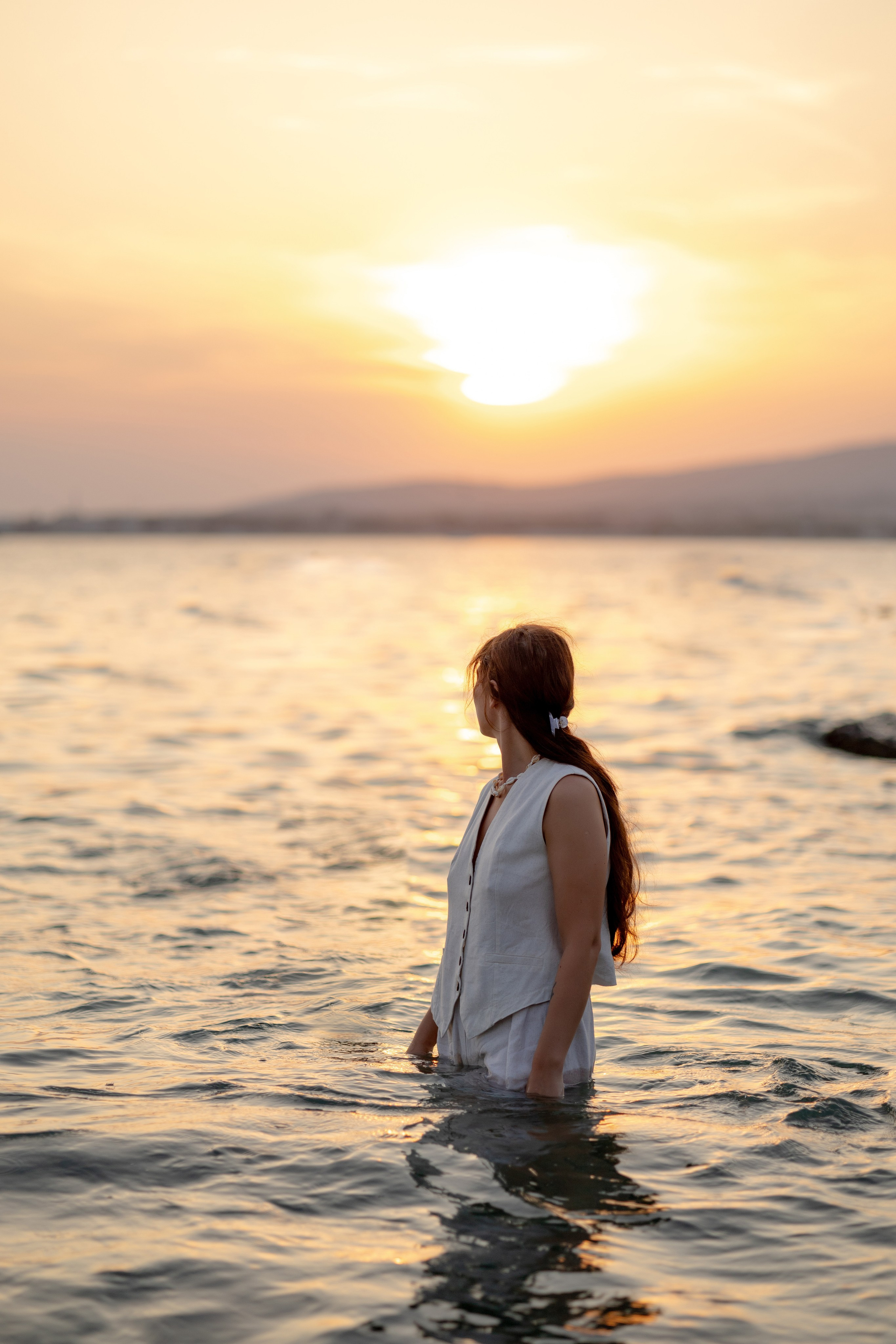 Закат на пляже Метрополь. Семейный и портретный фотограф в Геленджике Любовь Бодрова