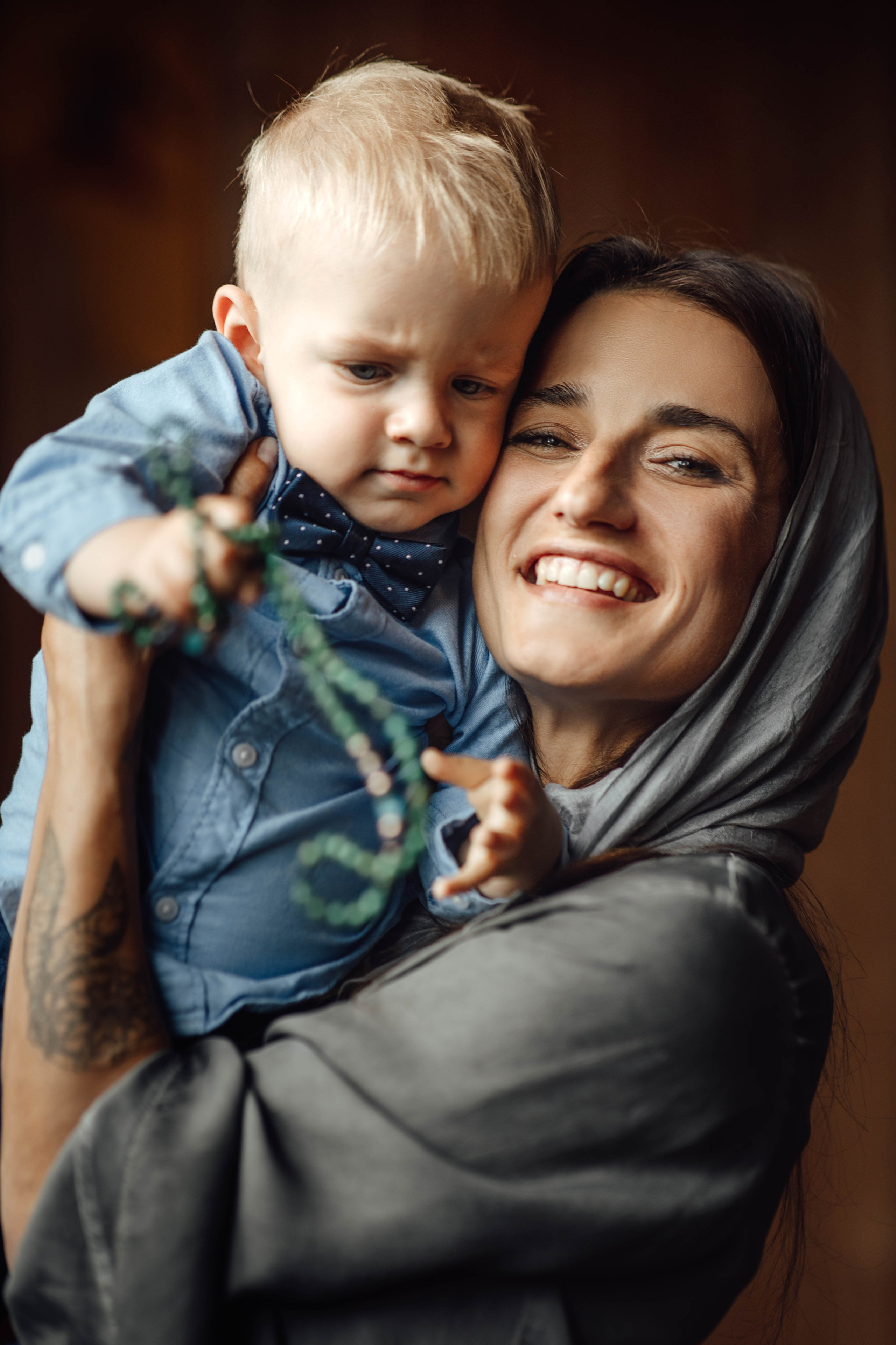 Крещение Тимофея, д. Киевец, храм Святой Троицы, август 2025