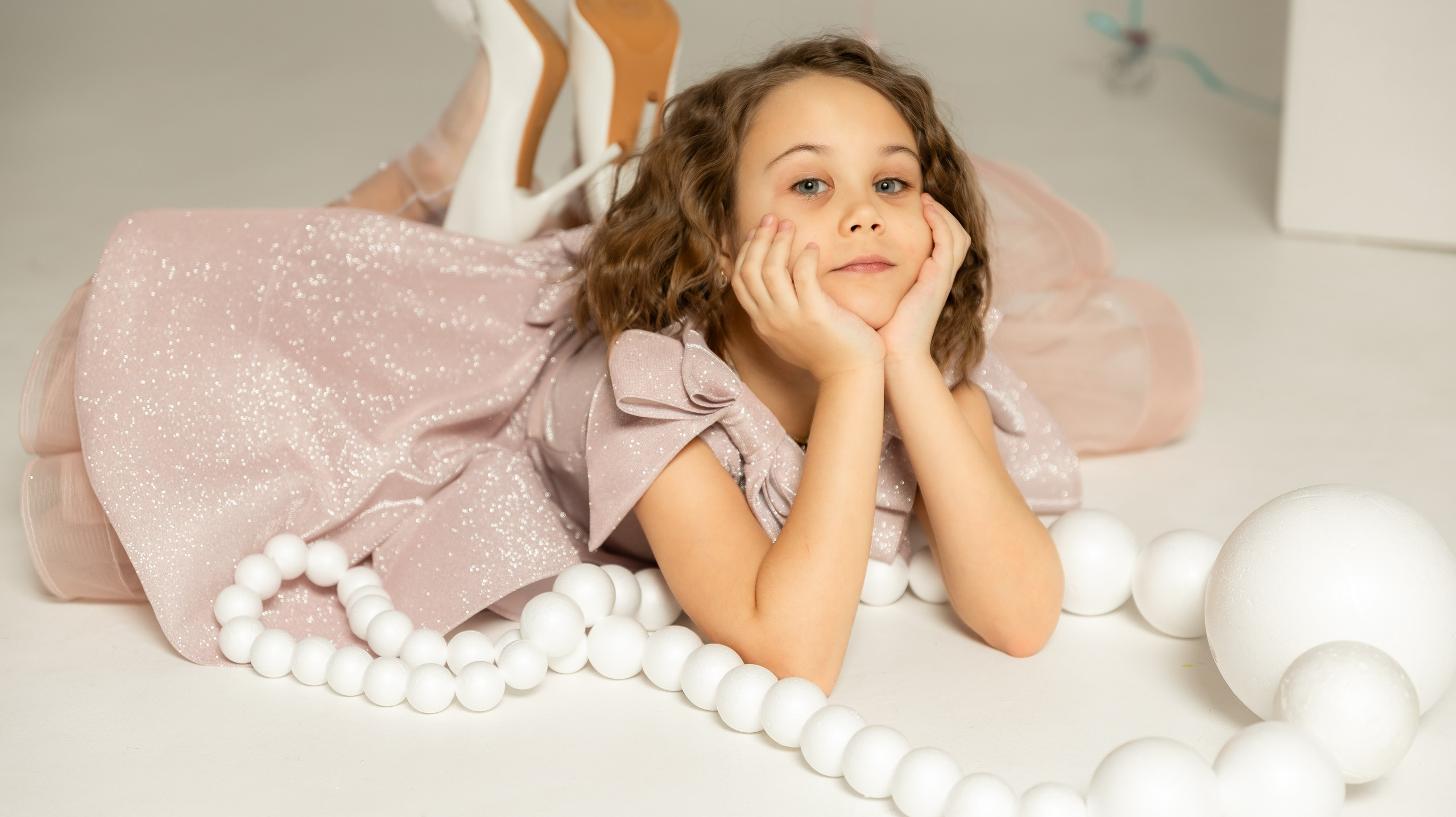 Платье «Розовый блеск» на рост 116-122. Little_Princess.38