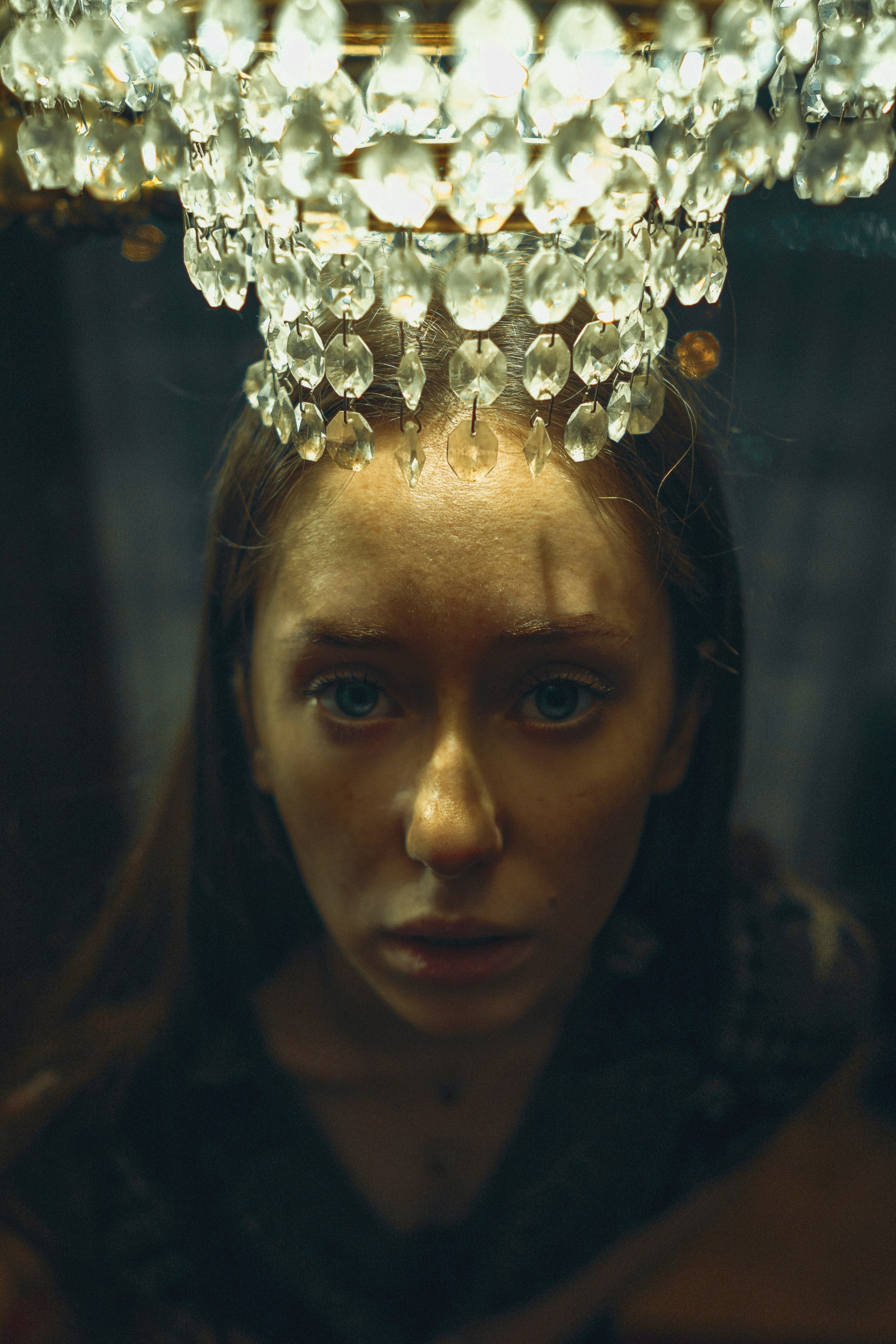 GLARES OF VINTAGE CHANDELIER. Sergey,kuzichev