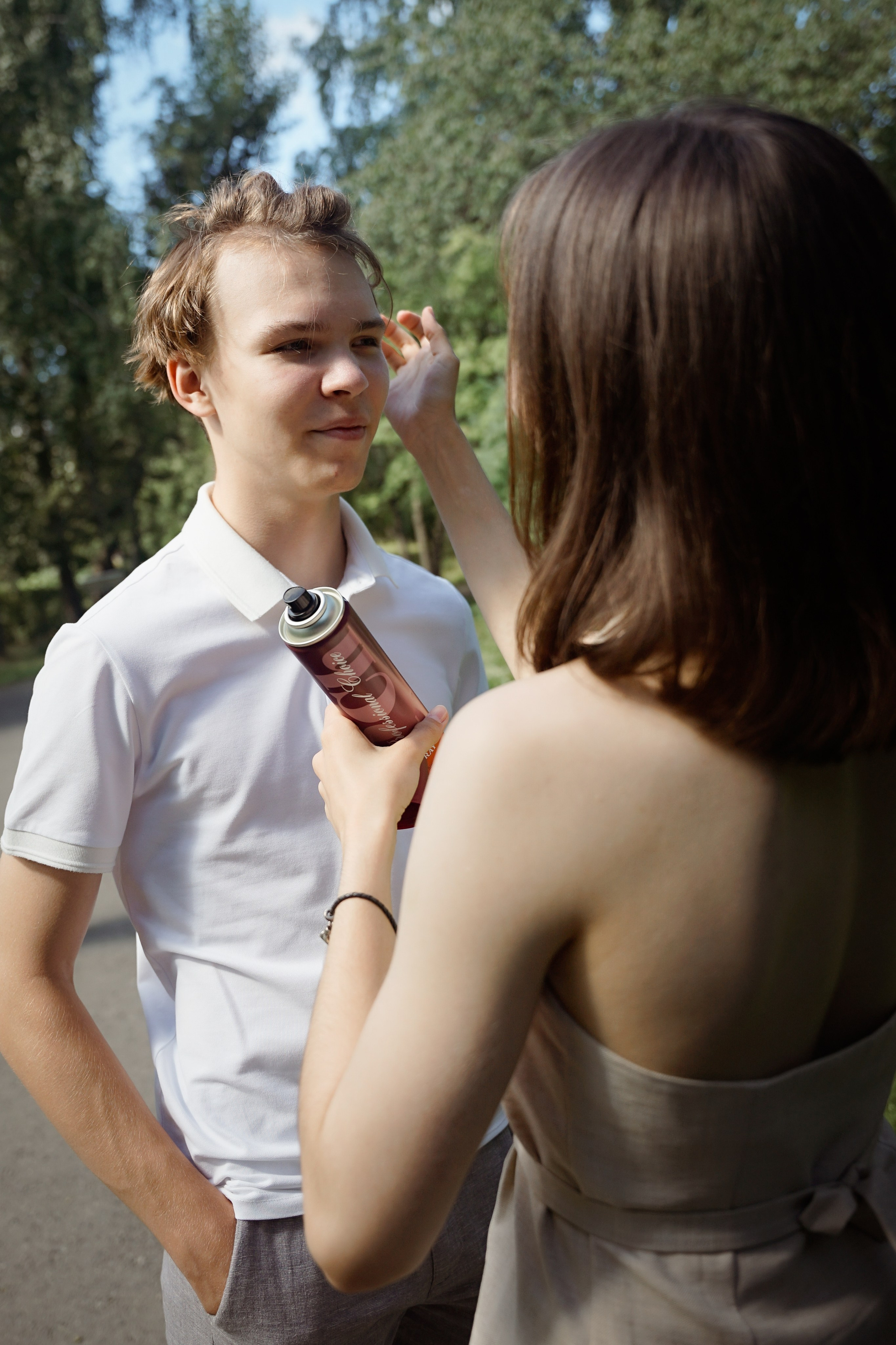 Фотосессия большой семьи в парке