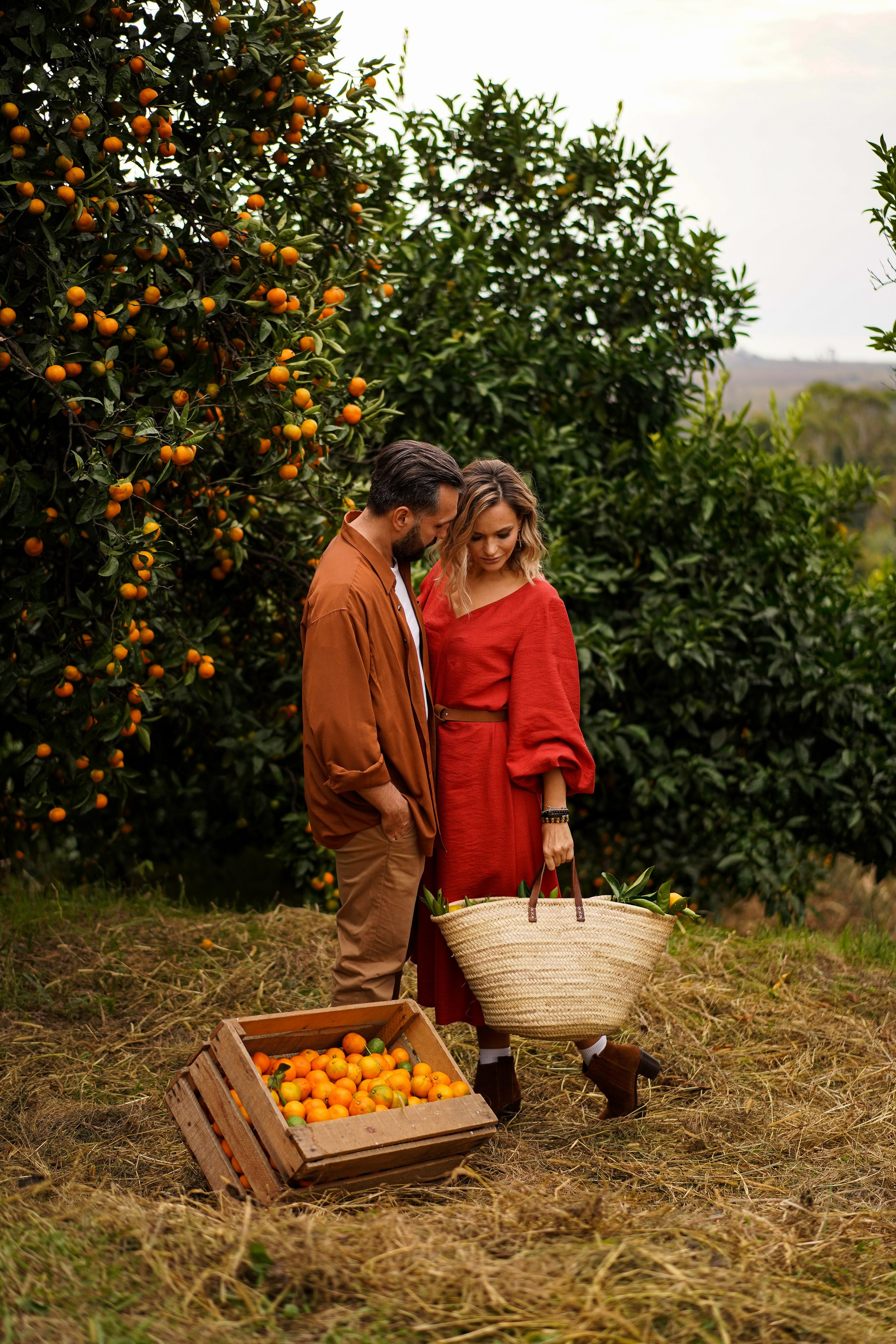 Lovestory на плантации с мандаринами в Абхазии. Фотограф Москва и Видеограф Москва
