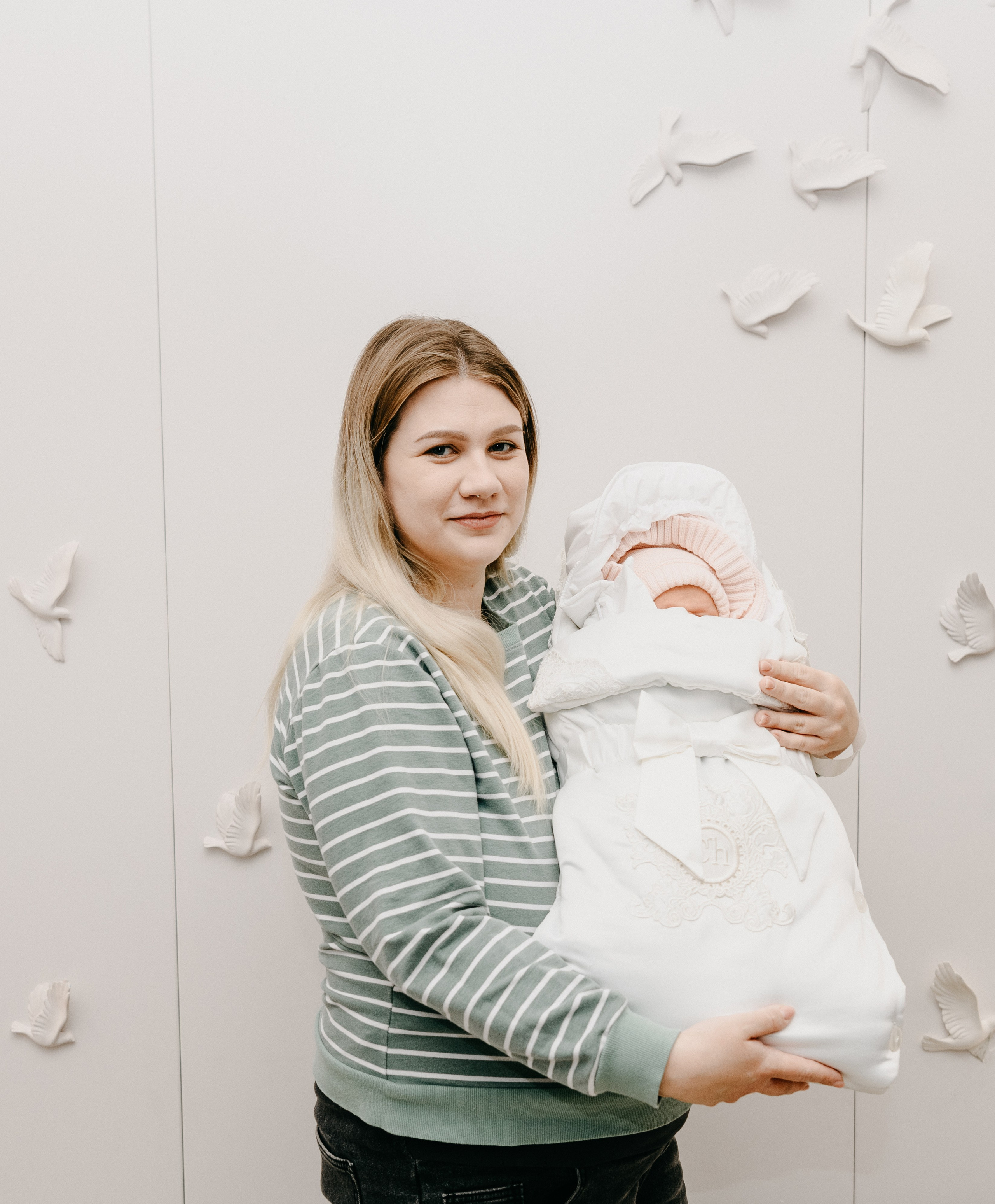 Выписка Арины. 4 роддом. Фотограф на выписку из роддома в Москве и МО