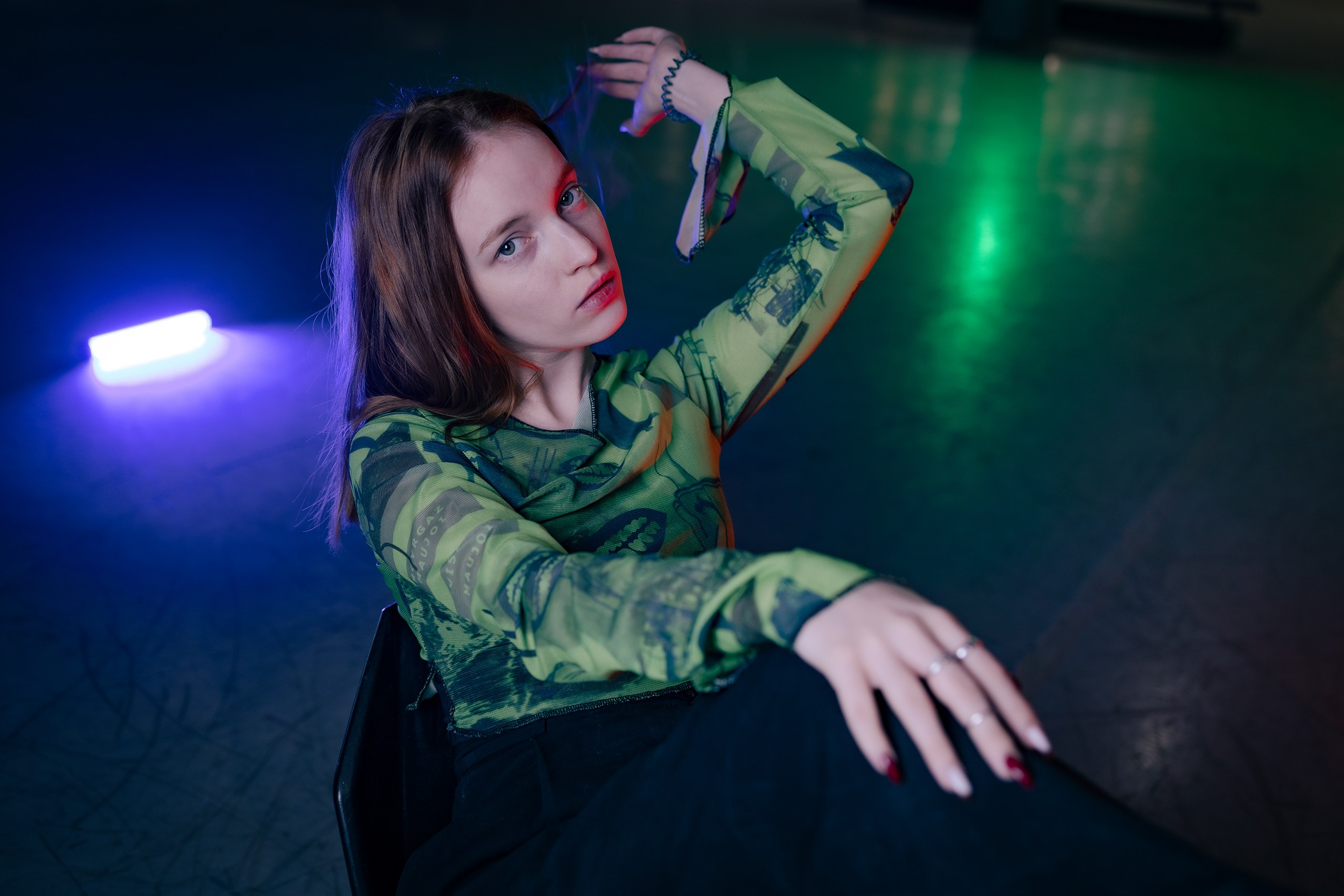 Лина в скейтпарке. Фотограф Санкт-Петербург