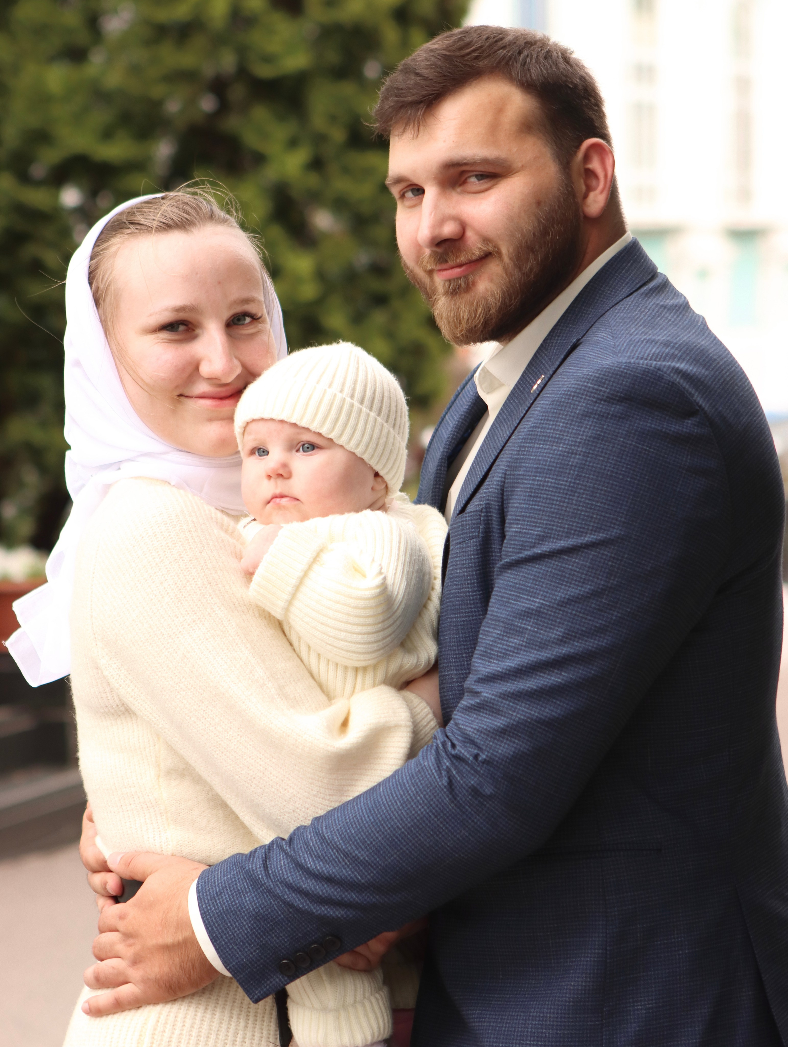 Анастасия и Вадим — крещение Виктории. Фотограф в Курске Смирнов Евгений