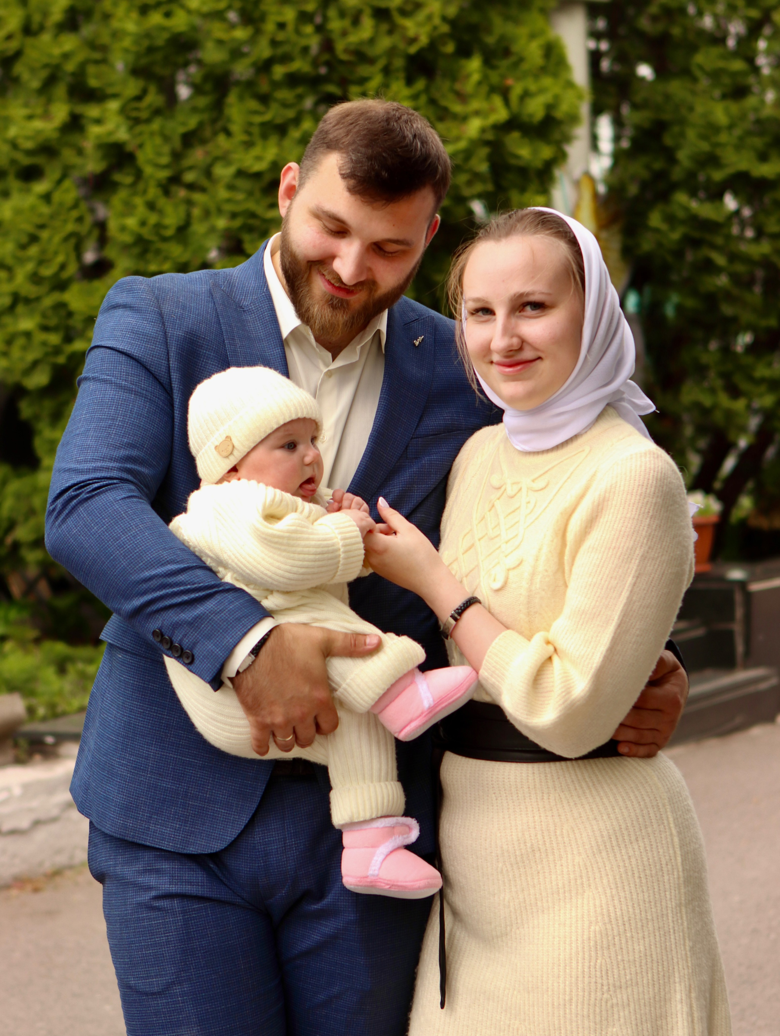 Анастасия и Вадим — крещение Виктории. Фотограф в Курске Смирнов Евгений