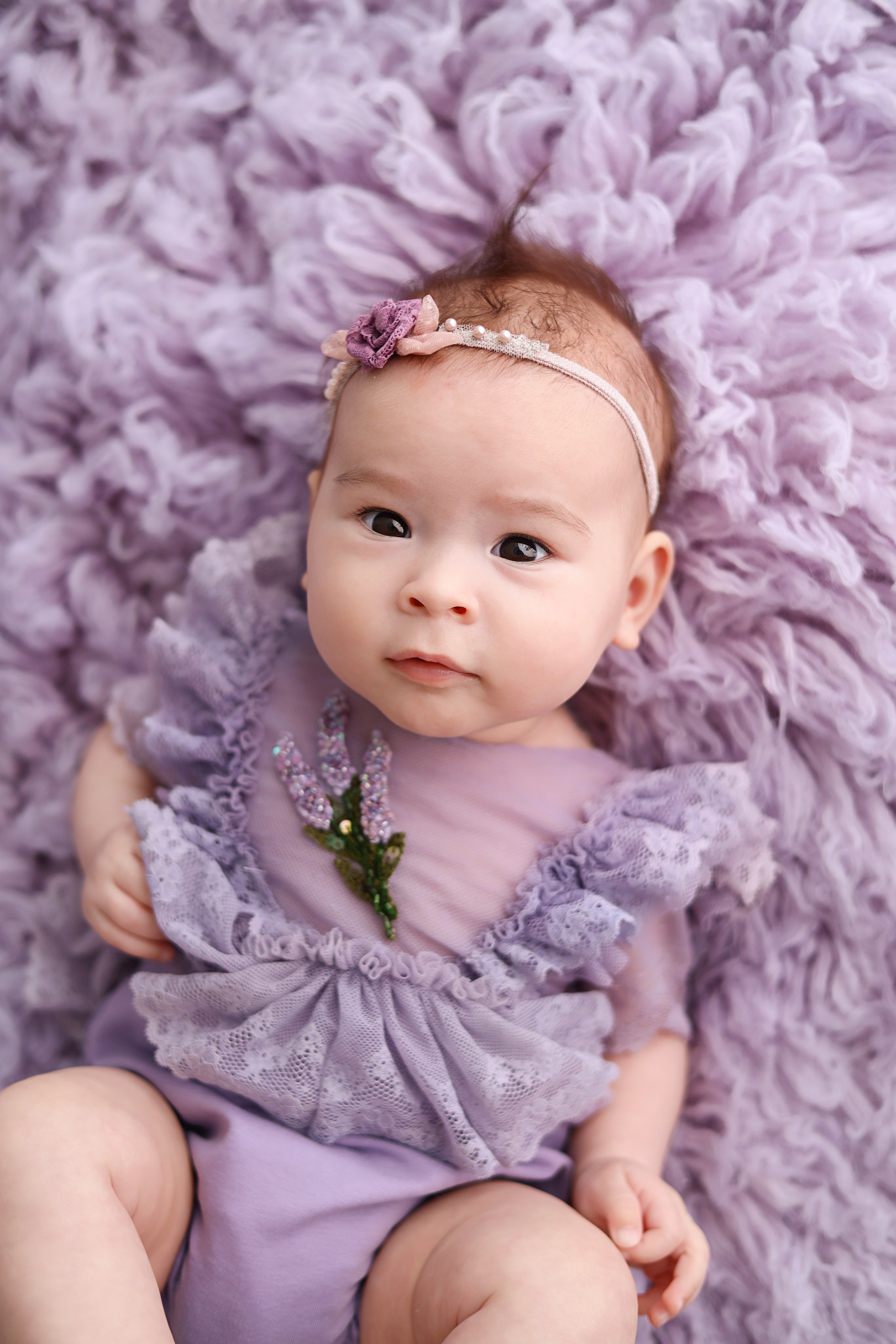 Фотосессия Василисы в студии в Бутово. Фотограф новорожденных Москва. Ньюборн фотограф Москва