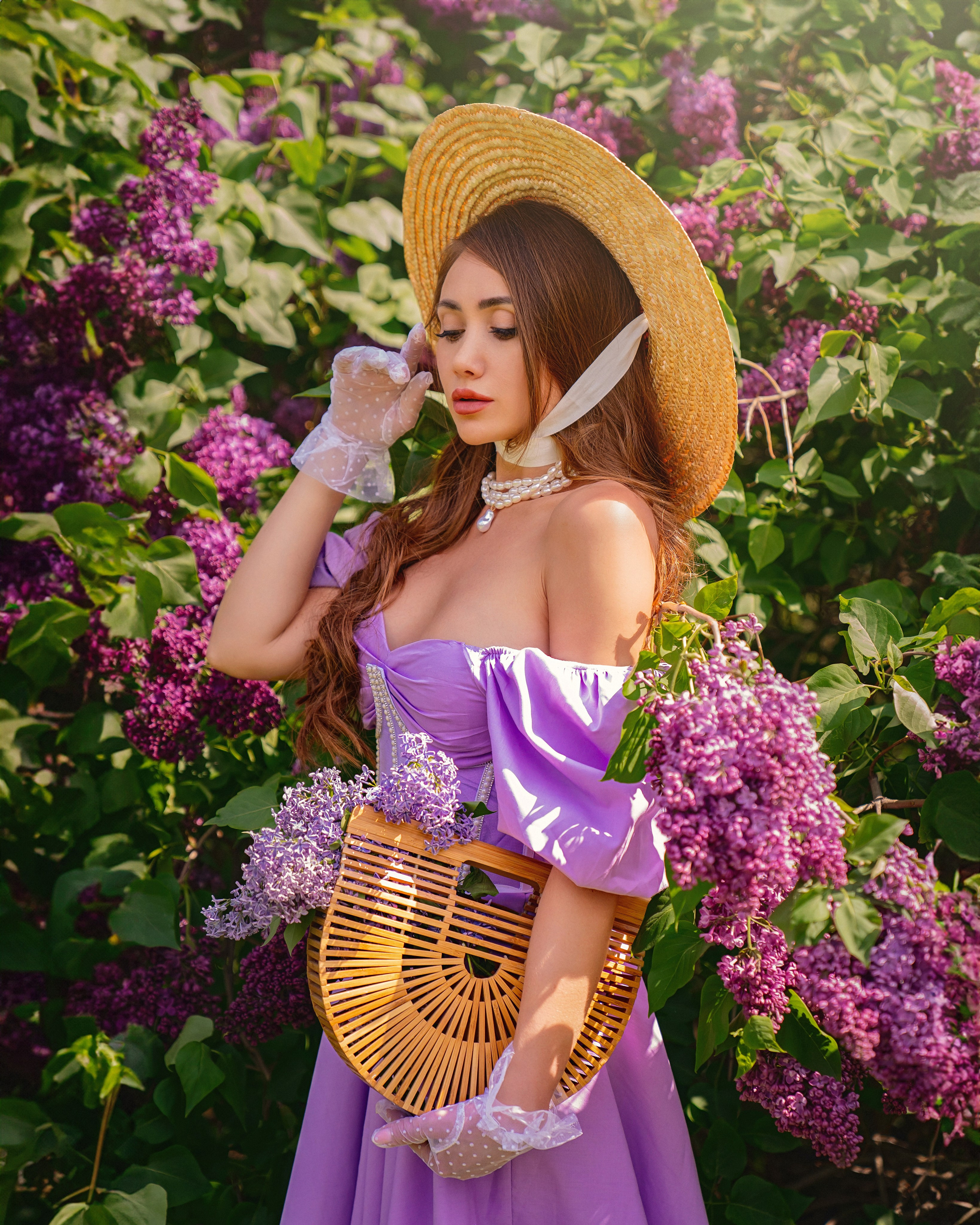 Чаепитие в сиреневом саду. Трубинова Екатерина | Семейный фотограф | Москва