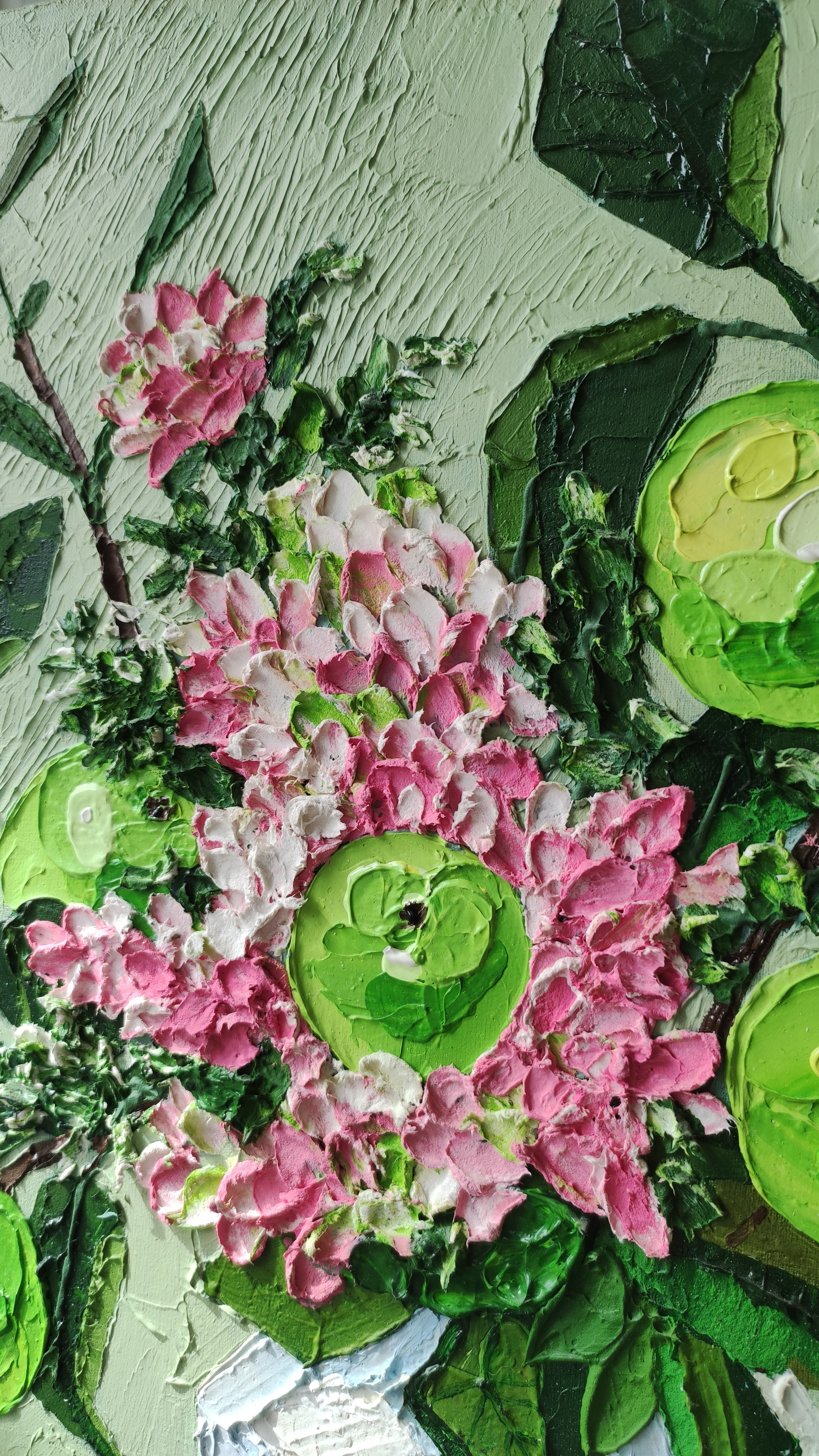 «Яблочки». Акрил, холст на подрамнике, 40×40 см. Галерея картин художницы Бельмесовой Евгении