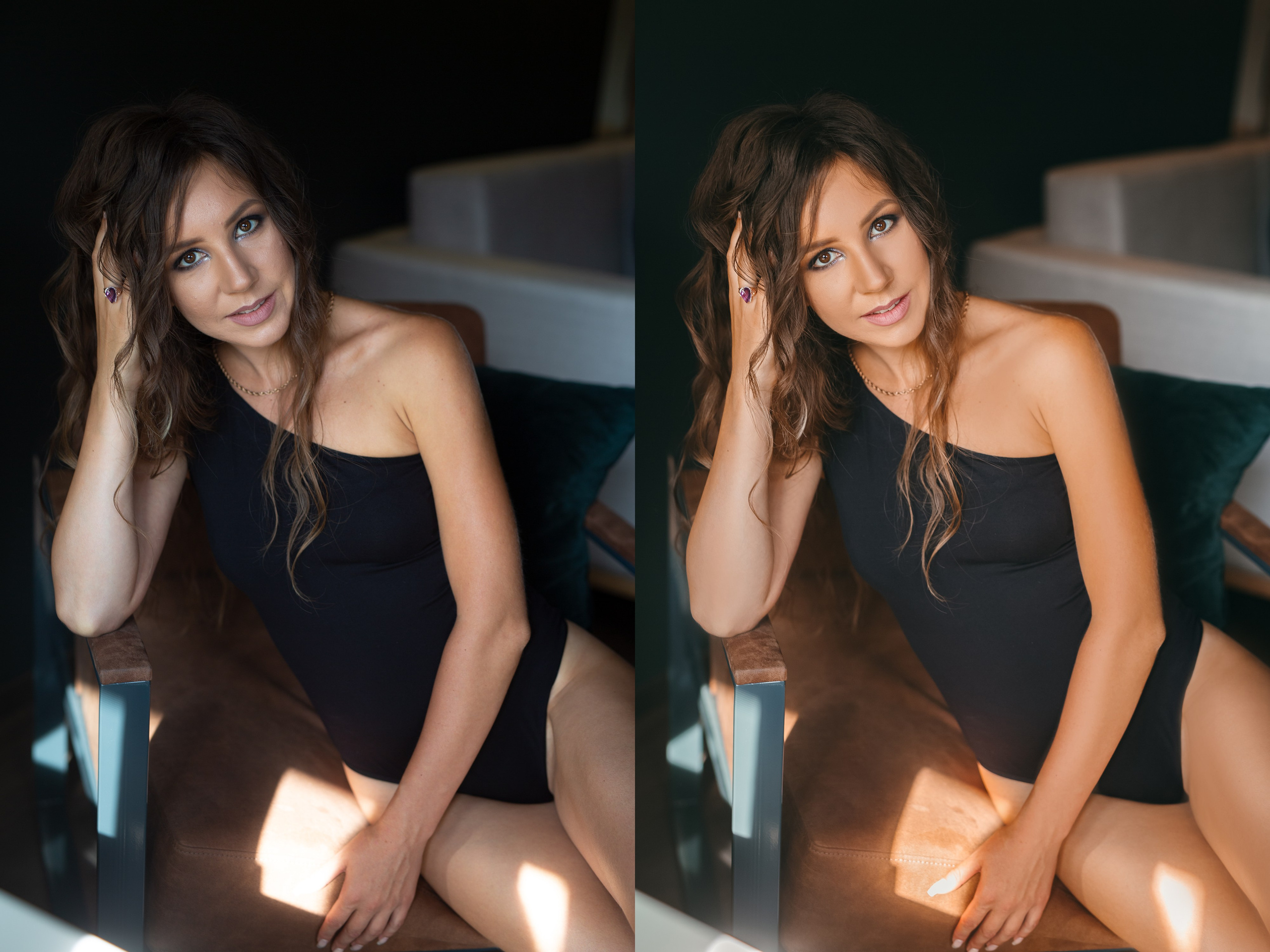 Ретушь до и после. Семейный и женский фотограф в Екатеринбурге Светлана Фиризен