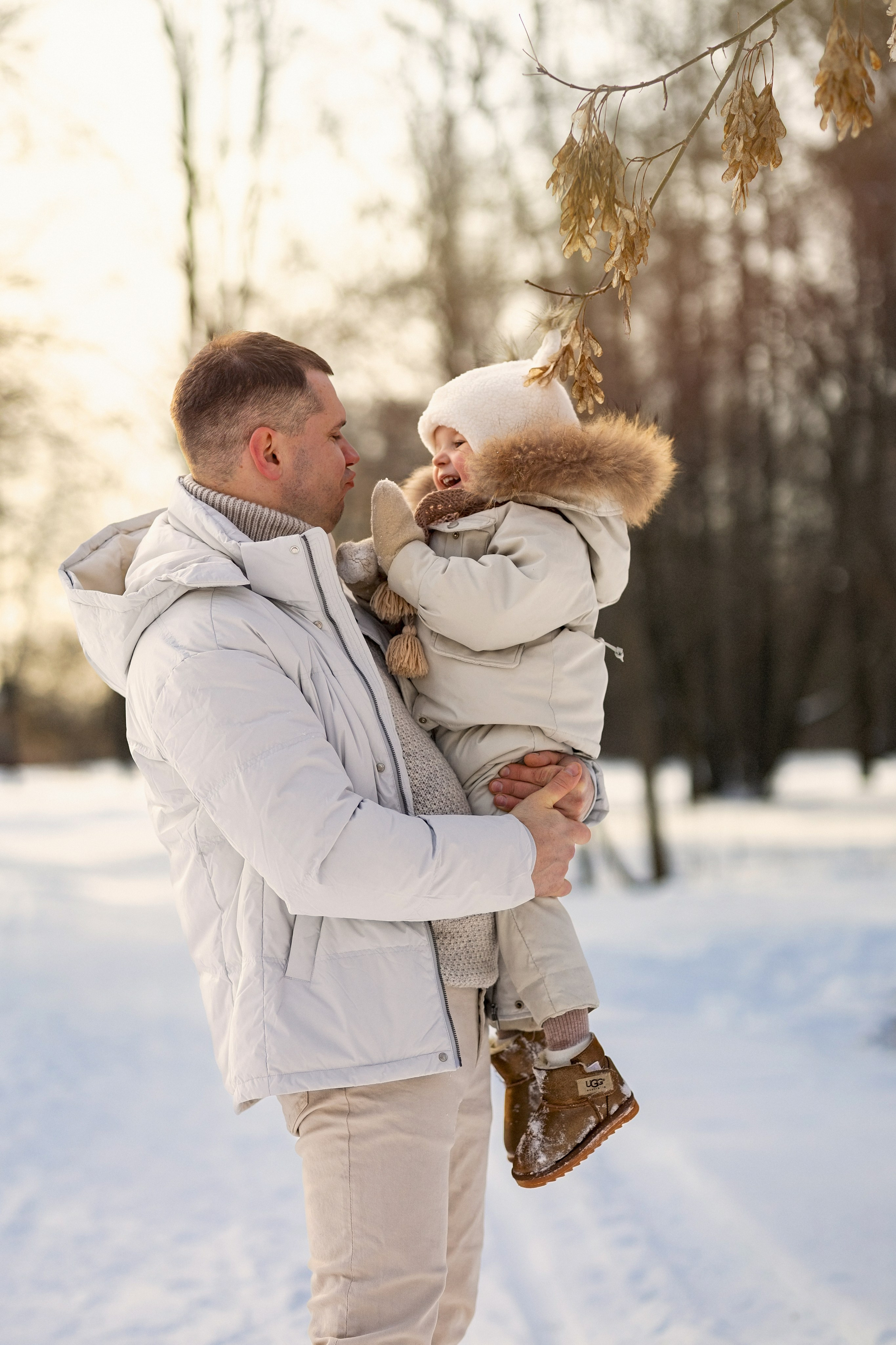 Фотосессия в зимнем парке. Семейный фотограф в Москве Трубинова Екатерина