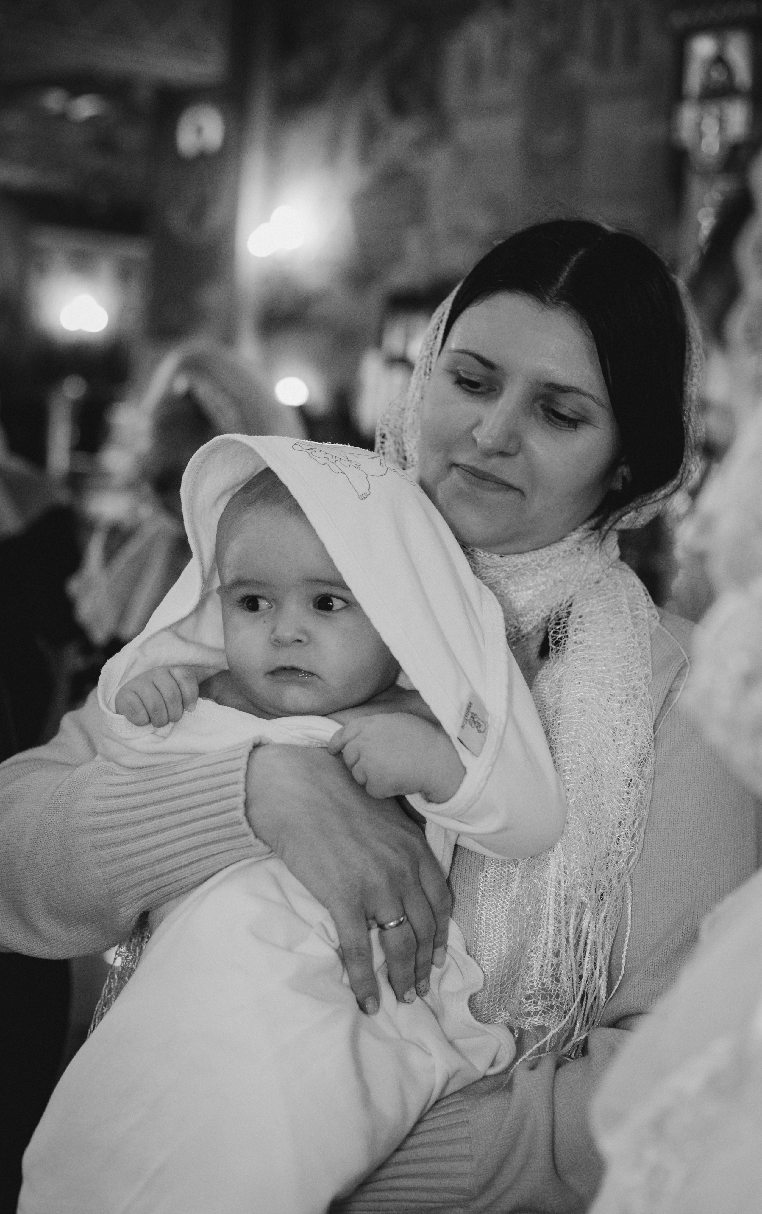 Таинство крещения. Фотограф Мария Новоселова. Сургут