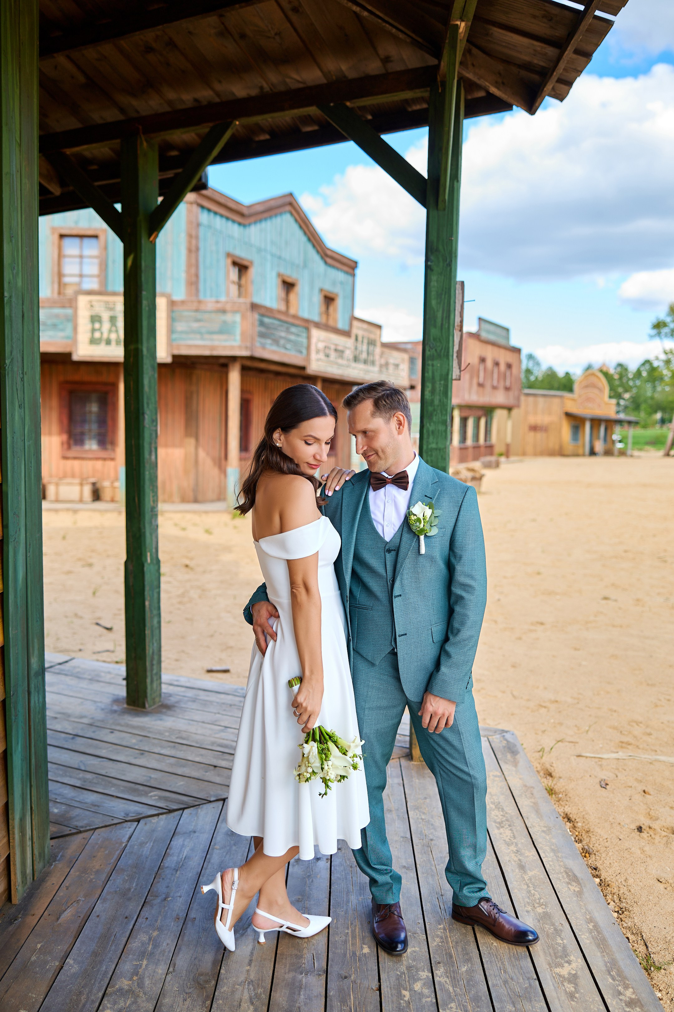 Свадебная фотосессия в Кинопарке Москино. Свадебный фотограф Сергей Колбинский
