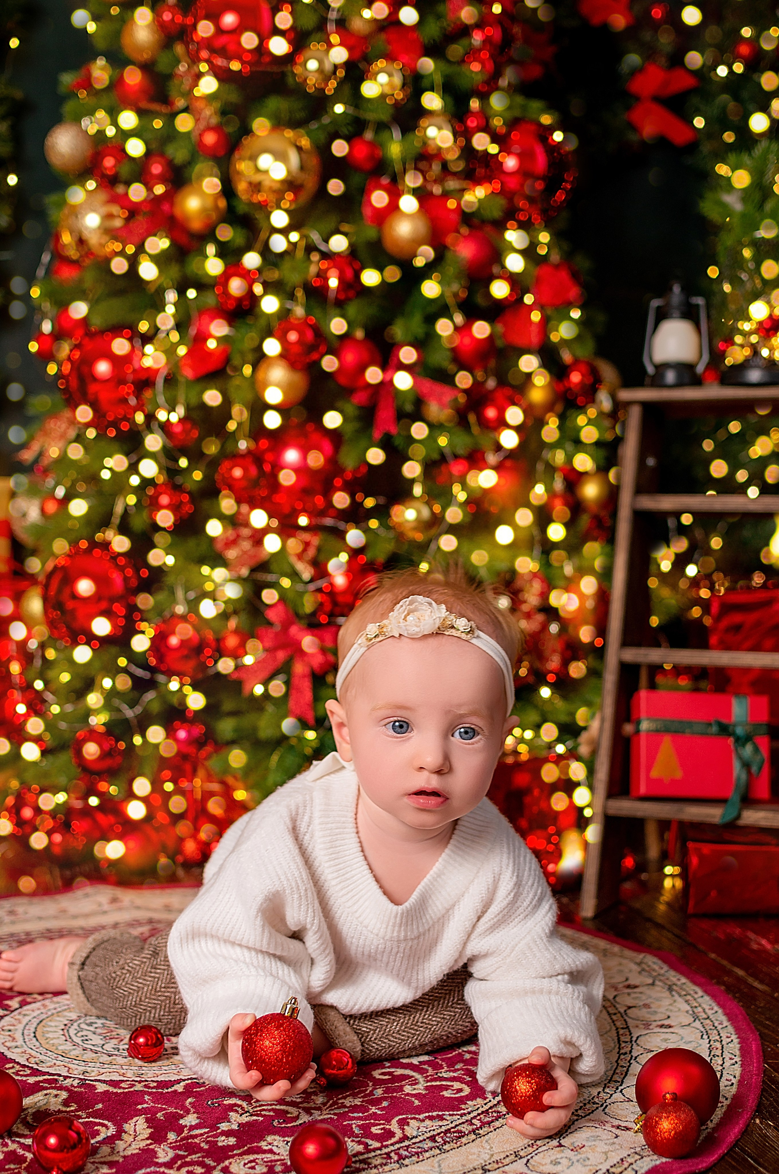 Новогодняя семейная фотосессия в Краснодаре 2023-2024. Фотограф новорожденных Краснодар Малышенко Надежда