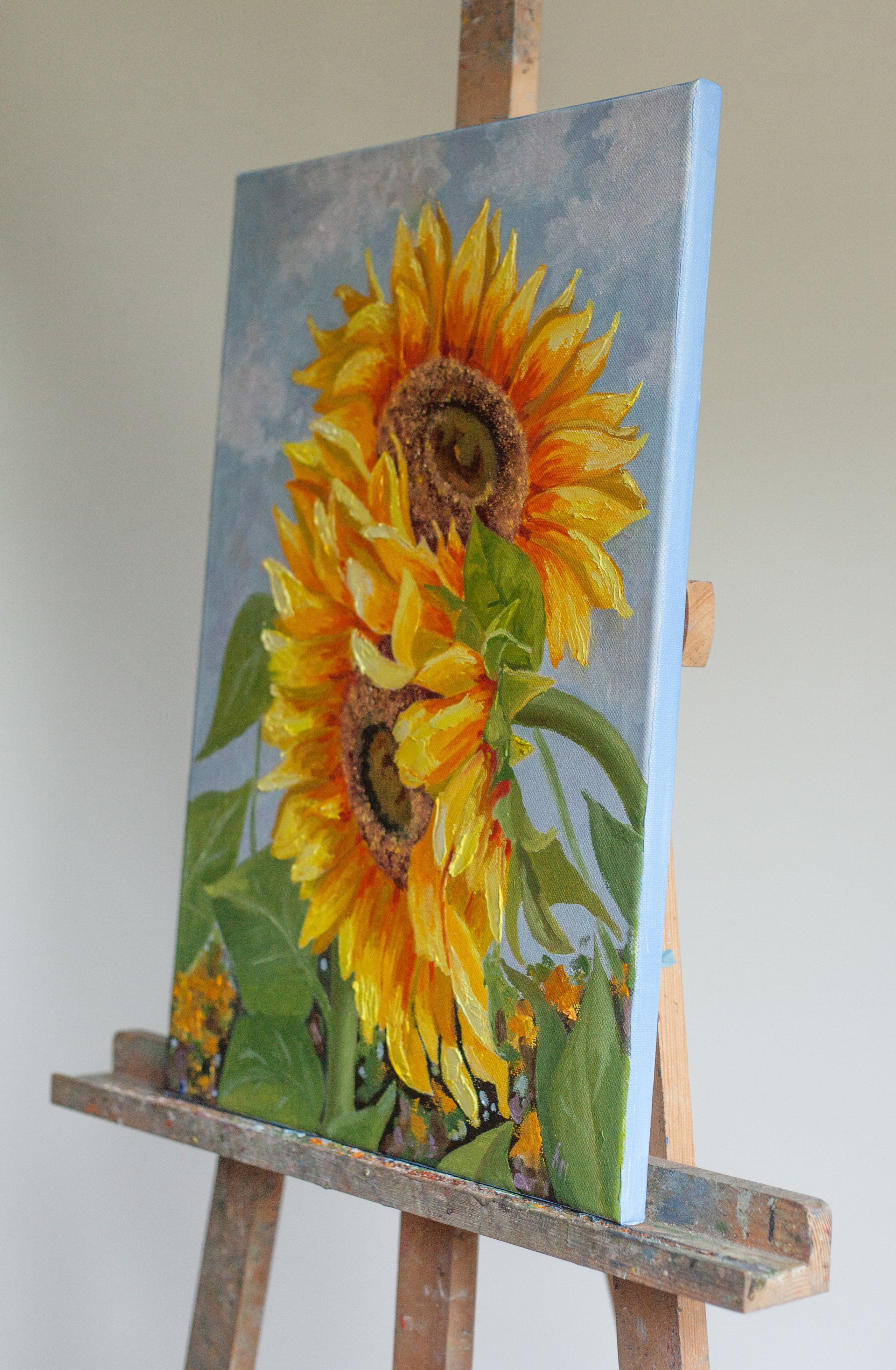 Картина маслом на холсте — Подсолнухи, художник Алёна Мосина, Саратов
