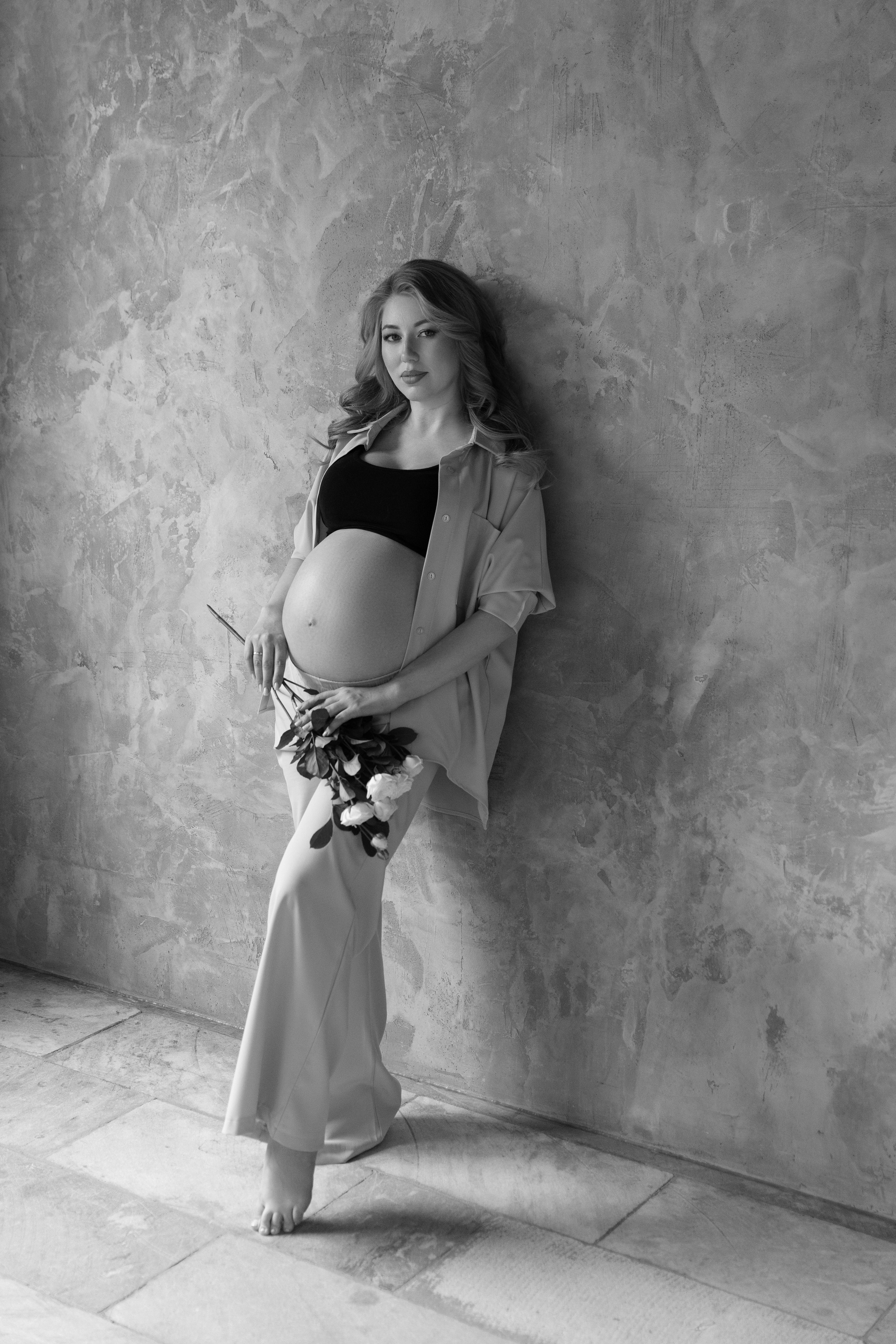 Беременность. Фотограф Мария Щеголькова. Чувственный женский портрет