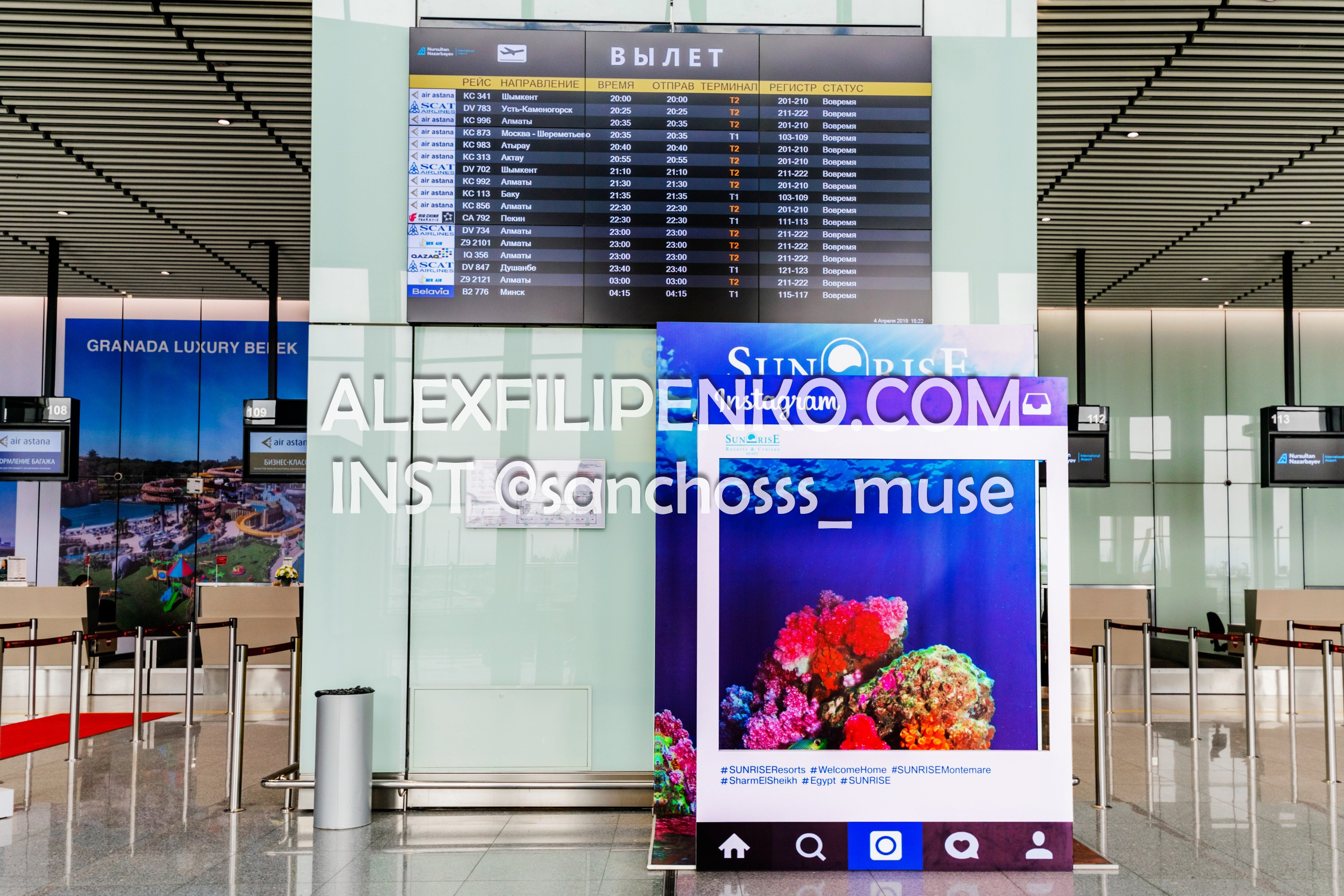 Фотосъемка для рекламного оператора MYD Production в Аэропорту Астаны. Фотограф интерьера недвижимости и архитектуры в Астане