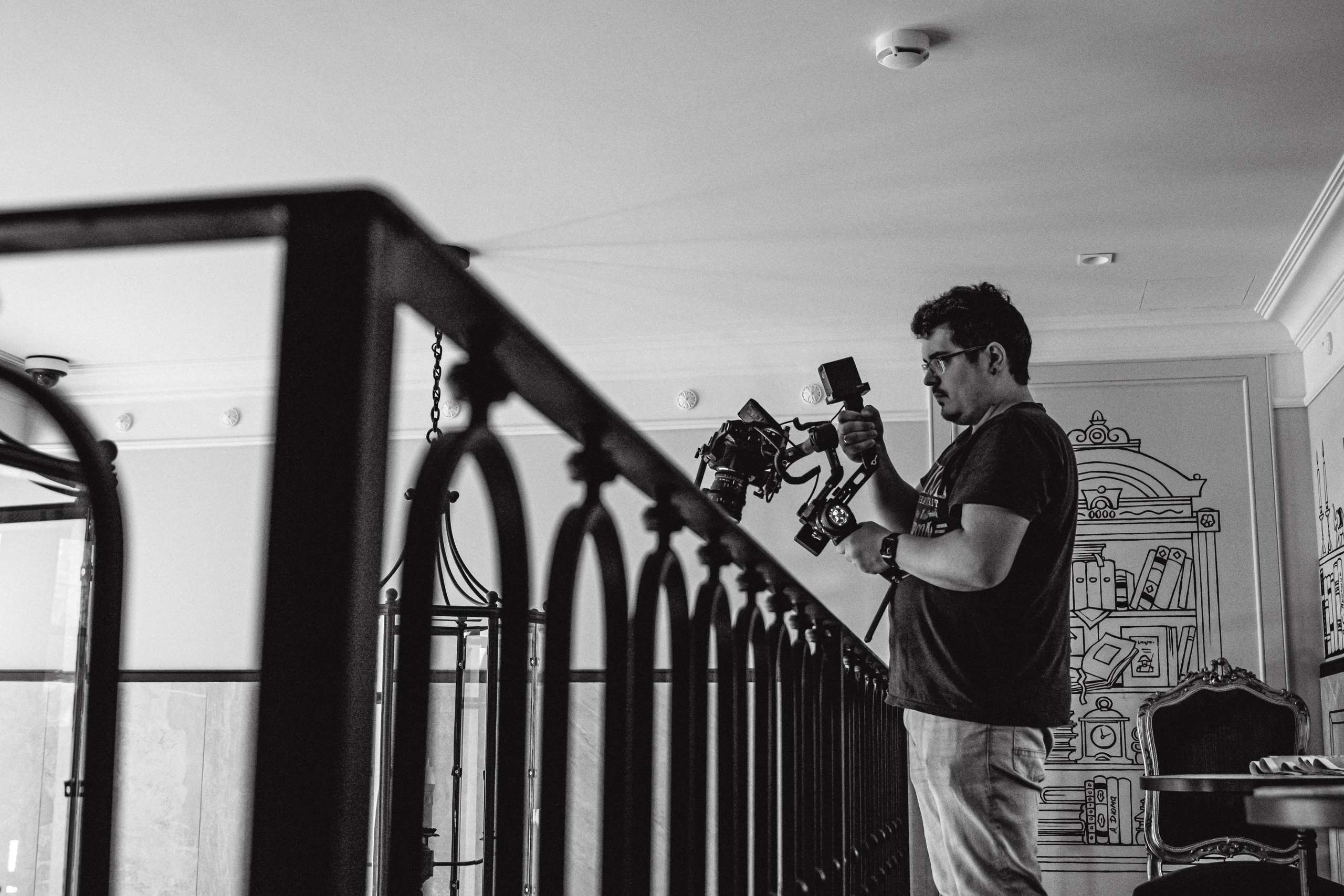 Пушкин в отеле «Оболенский». Съёмка ролика для конкурса. Портретный фотограф в Санкт-Петербурге Дмитриева Наталия