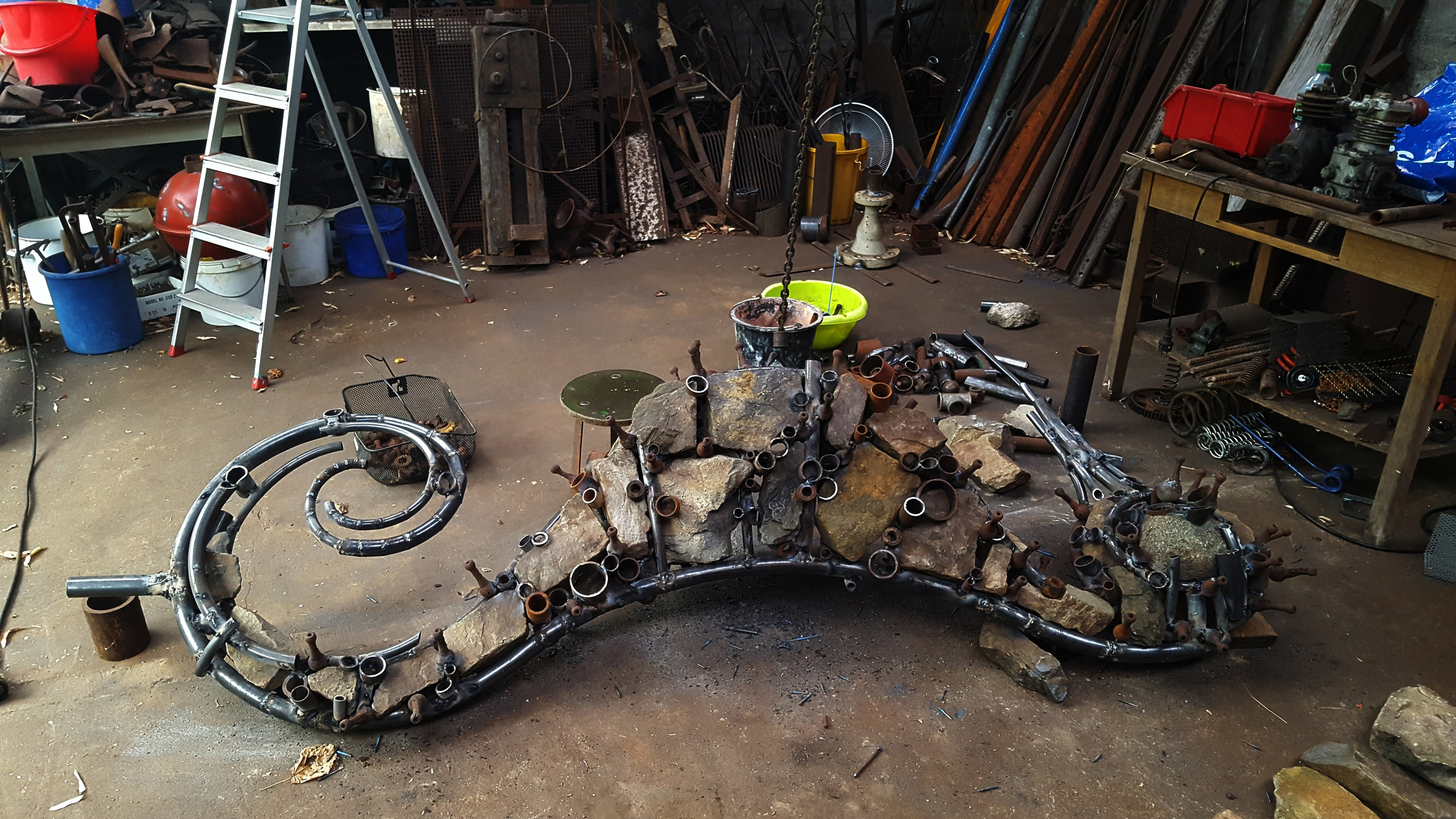 Морской конёк _ Германия _ Дангаст _ Северное море _ 2018. Художник — скульптор Антонина Фатхуллина