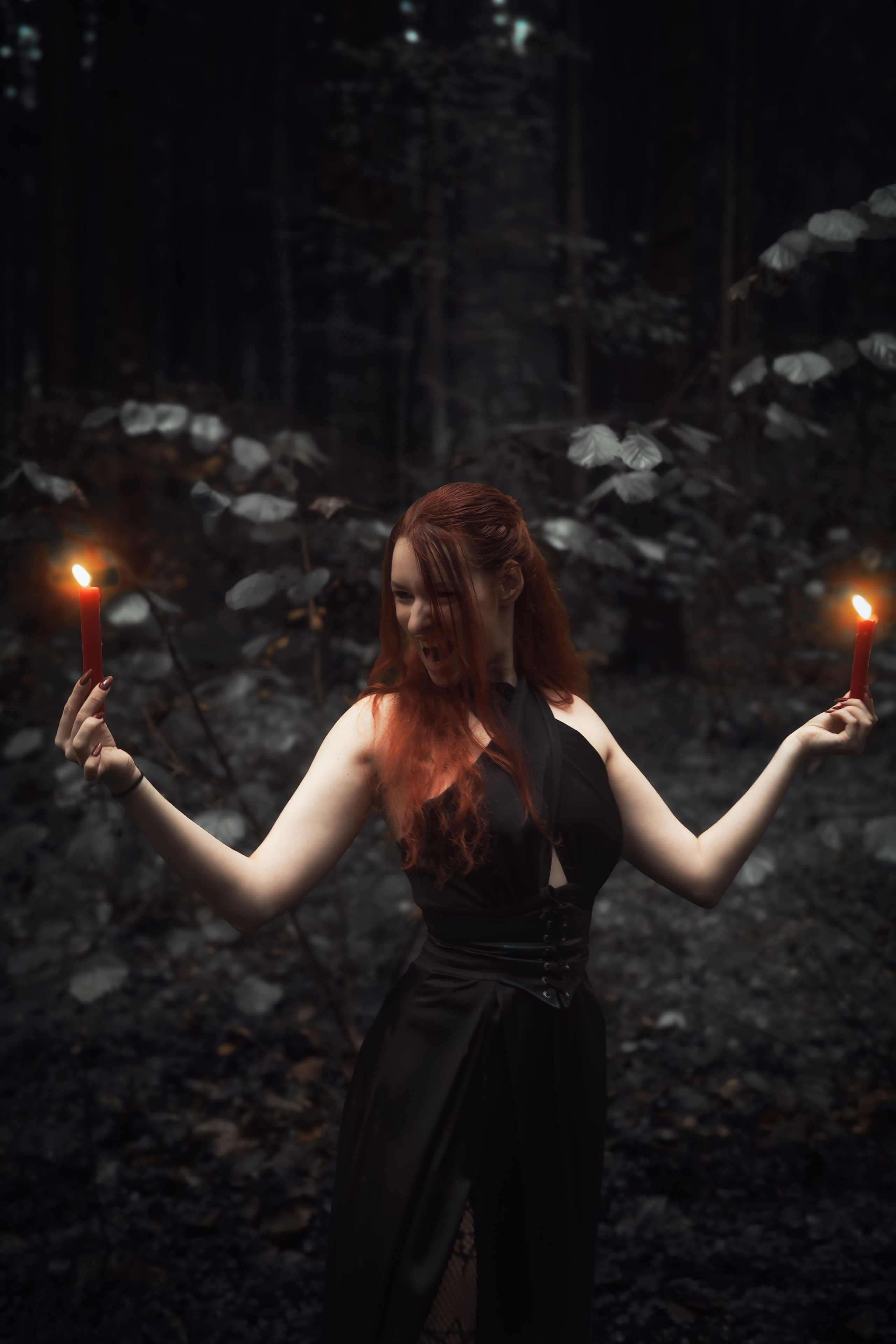 Фотосессия Вампиры в лесу