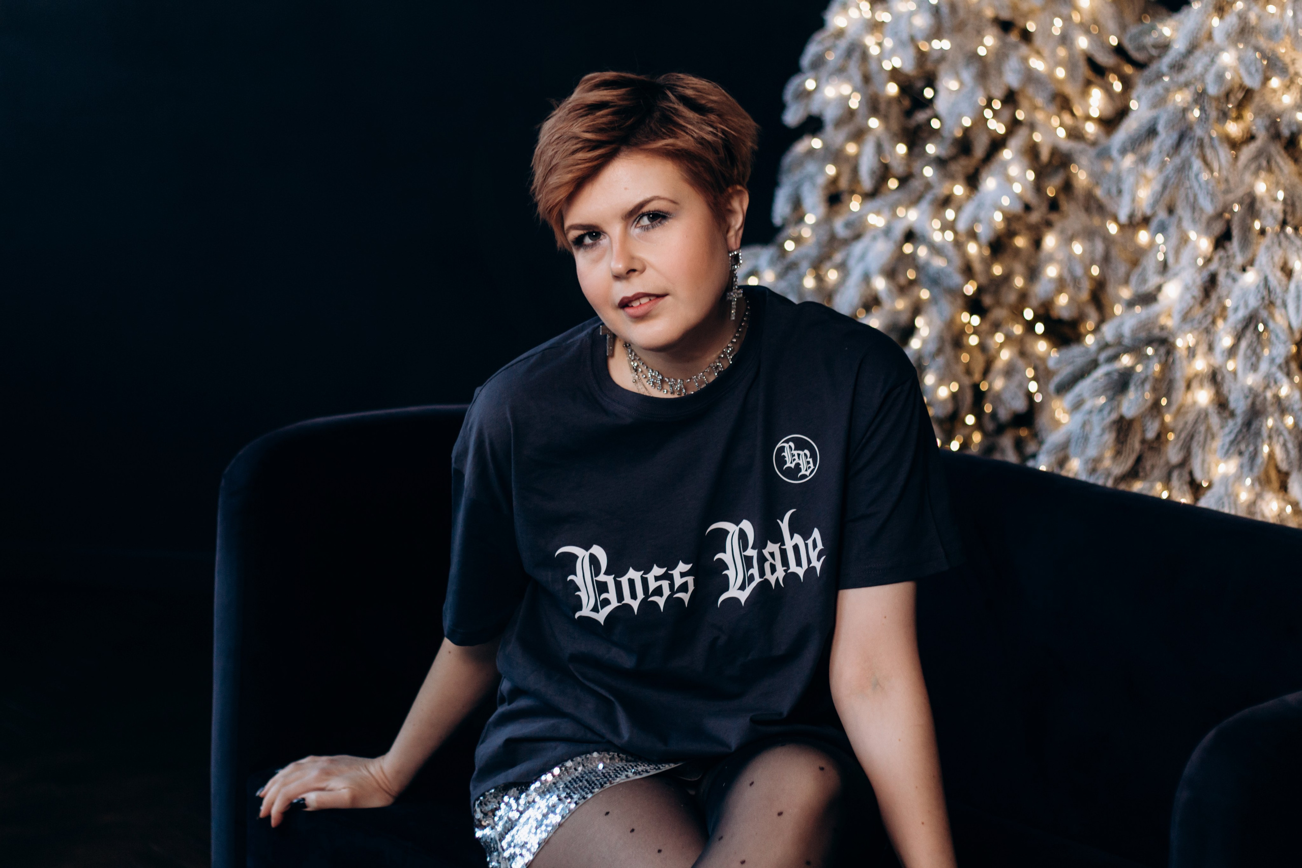 Анастасия. Портрет в студии. Новогодняя фотосессия Екатеринбург. Фотограф в Екатеринбурге Пойгина Елена