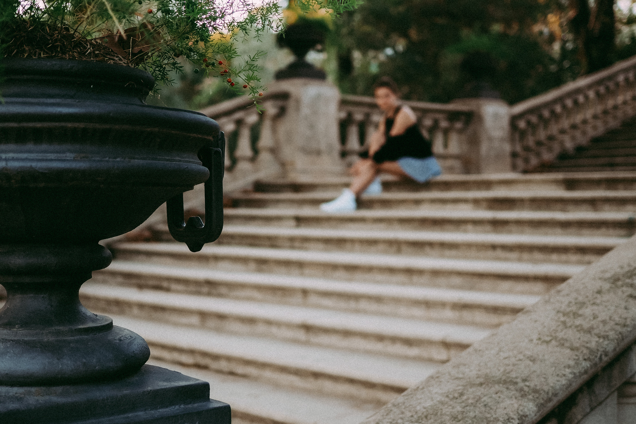 Фотосессия в парке Барселоны. Фотограф в Барселоне Валиулова Ася