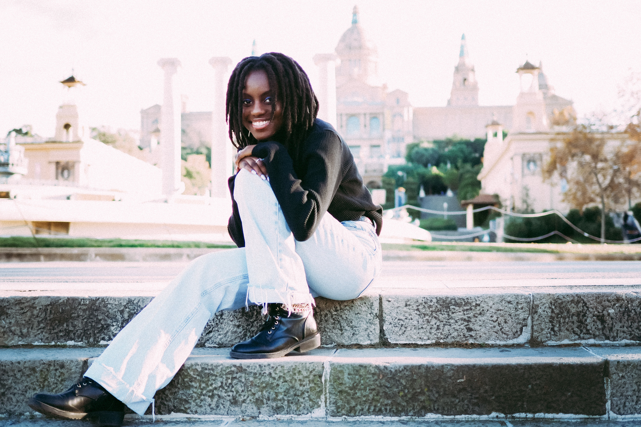 A street photoshoot in Barcelona. Фотограф в Барселоне Валиулова Ася