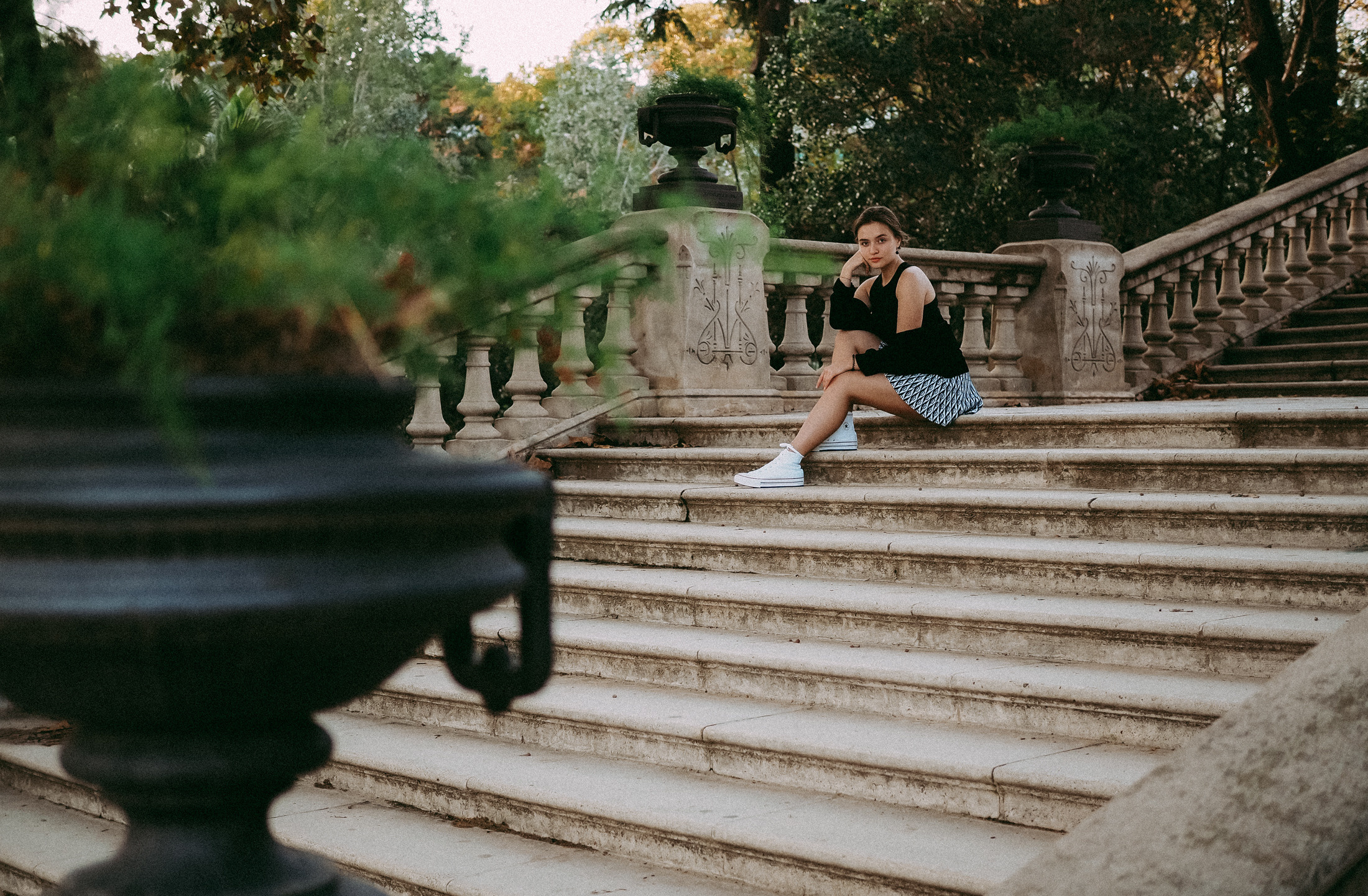 Фотосессия в парке Барселоны. Фотограф в Барселоне Валиулова Ася