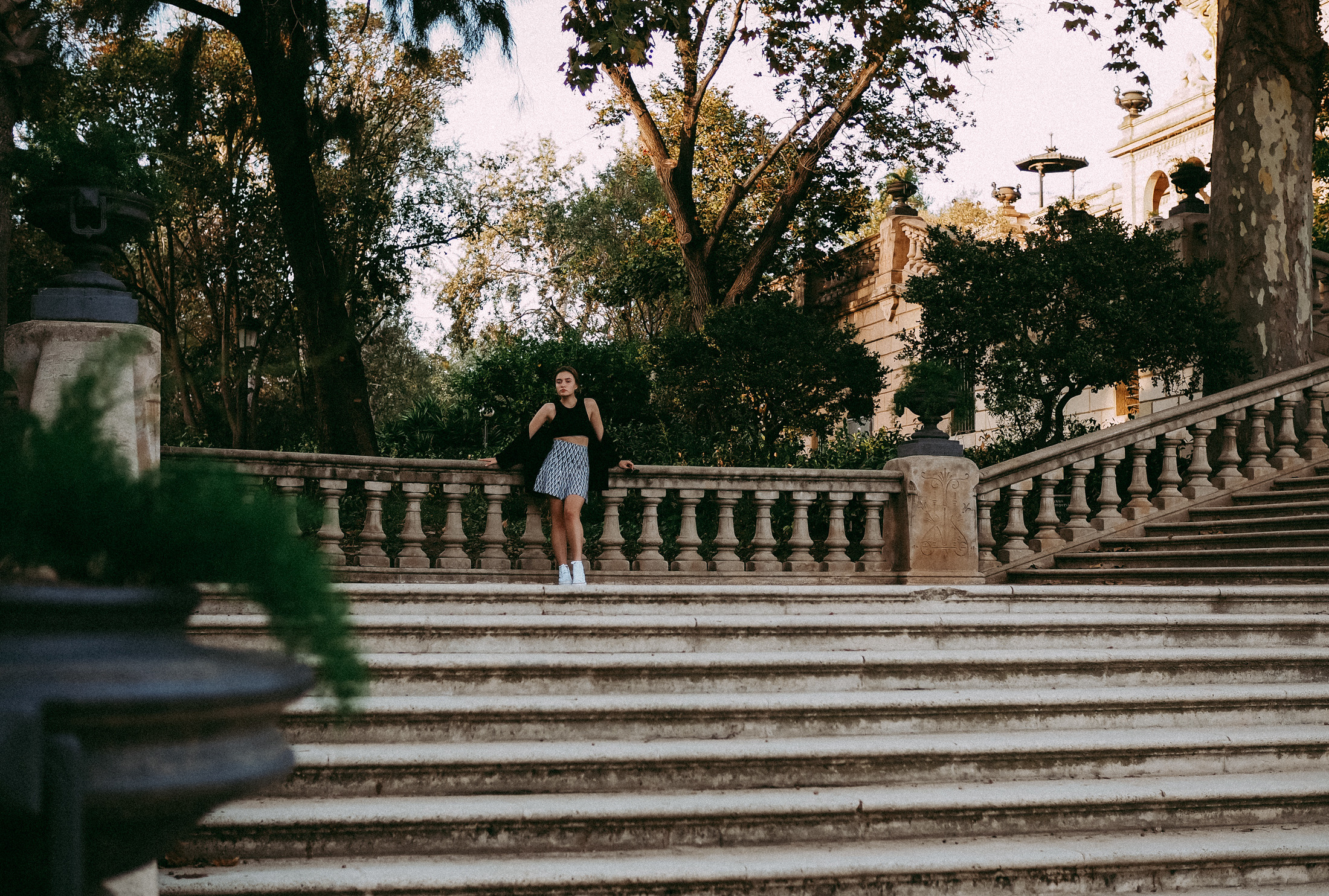 Фотосессия в парке Барселоны. Фотограф в Барселоне Валиулова Ася