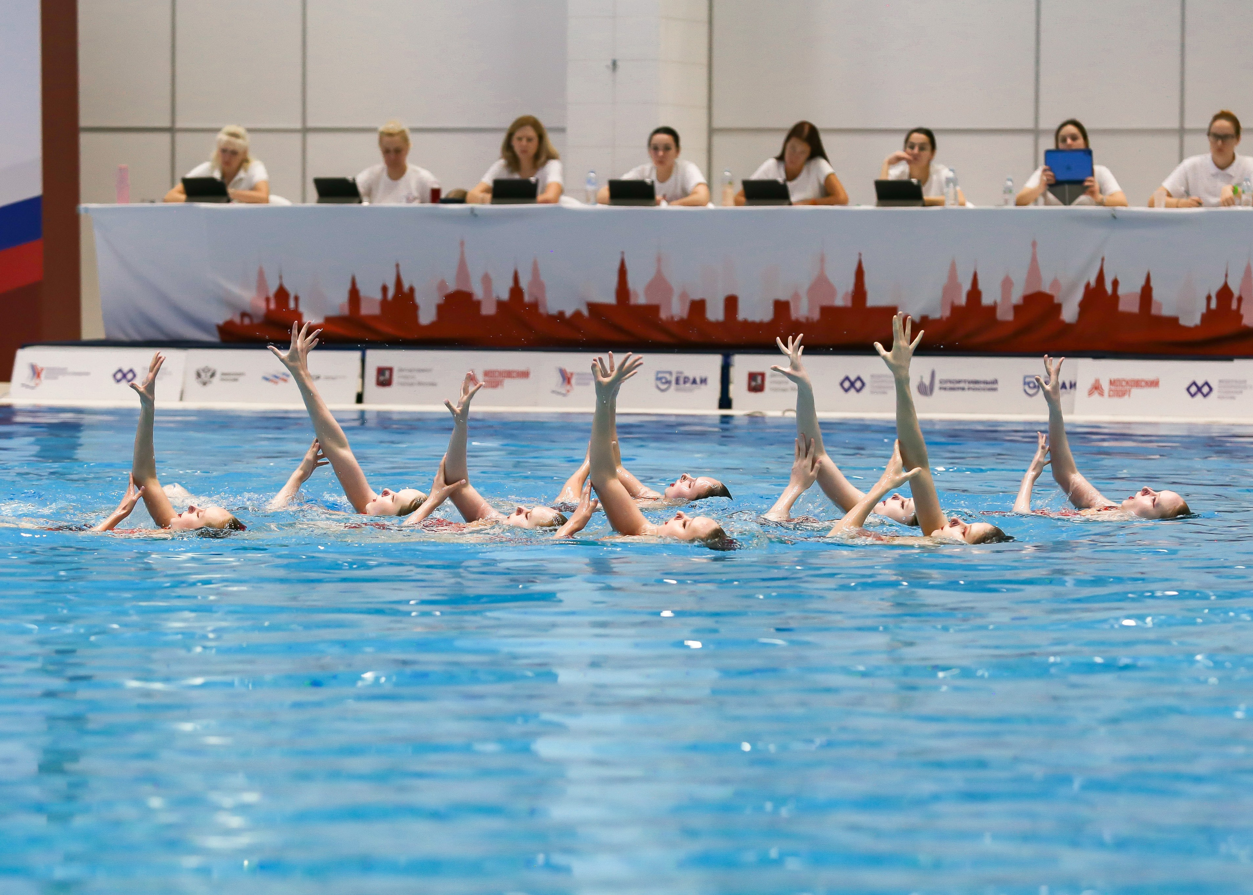 Первенство России по синхронному плаванию. Техническая программа. Группы. Репортажный фотограф в Москве