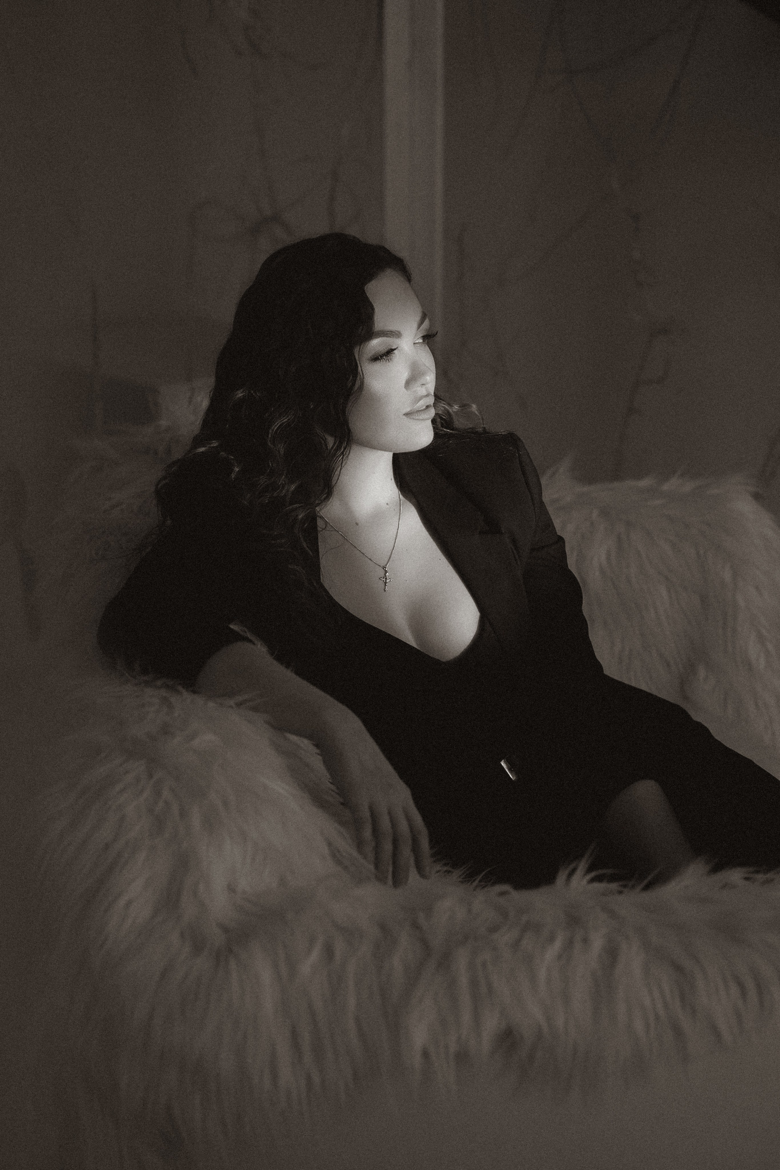 Чёрно-Белый женский портрет. Портретный фотограф в Челябинске
