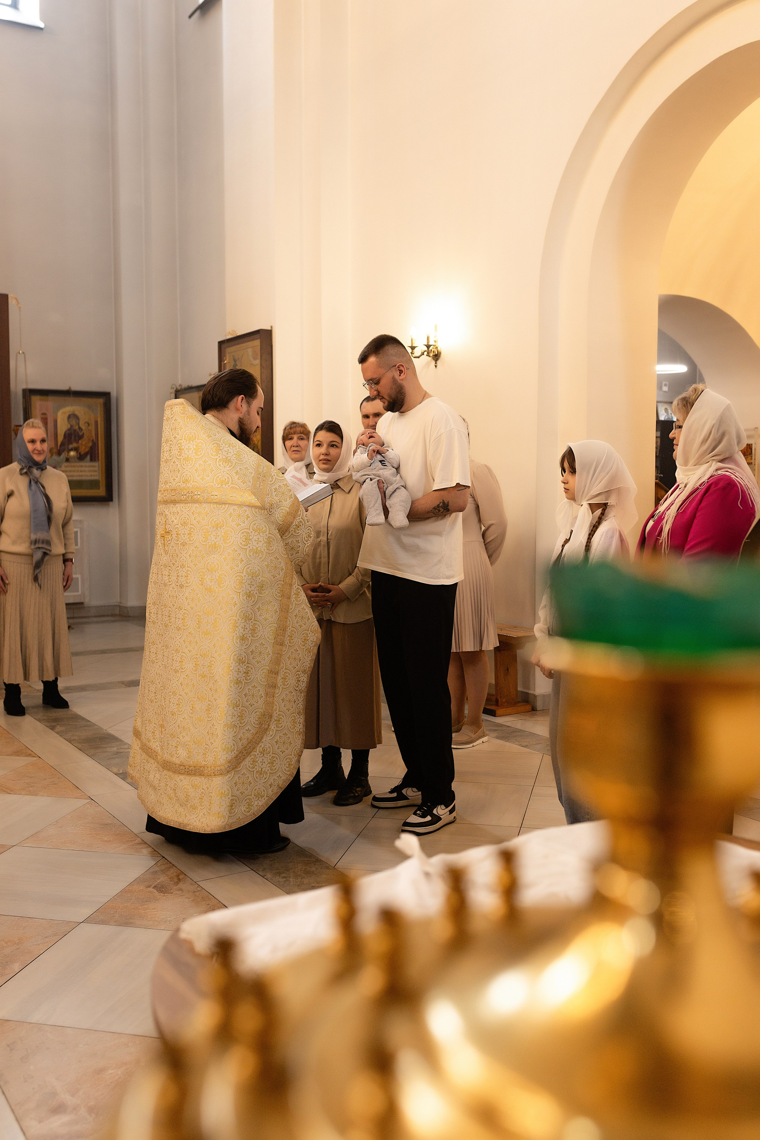 Таинство крещения Алисы. Фотограф в Железнодорожном и Балашихе