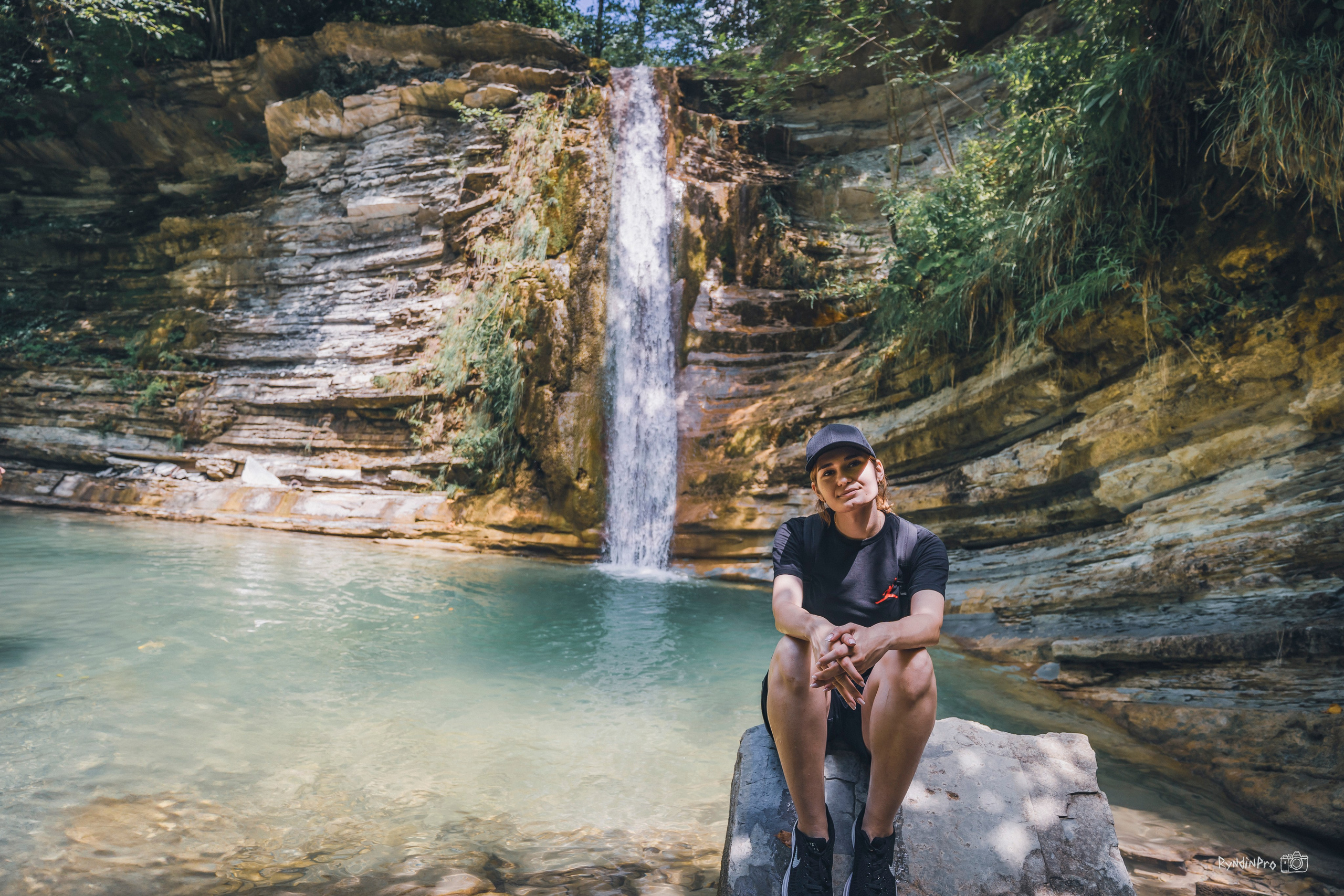 Поход на водопады Куаго с командой Мадьяр 23.07.24. Репортажный фотограф в Краснодаре Рындин Дмитрий