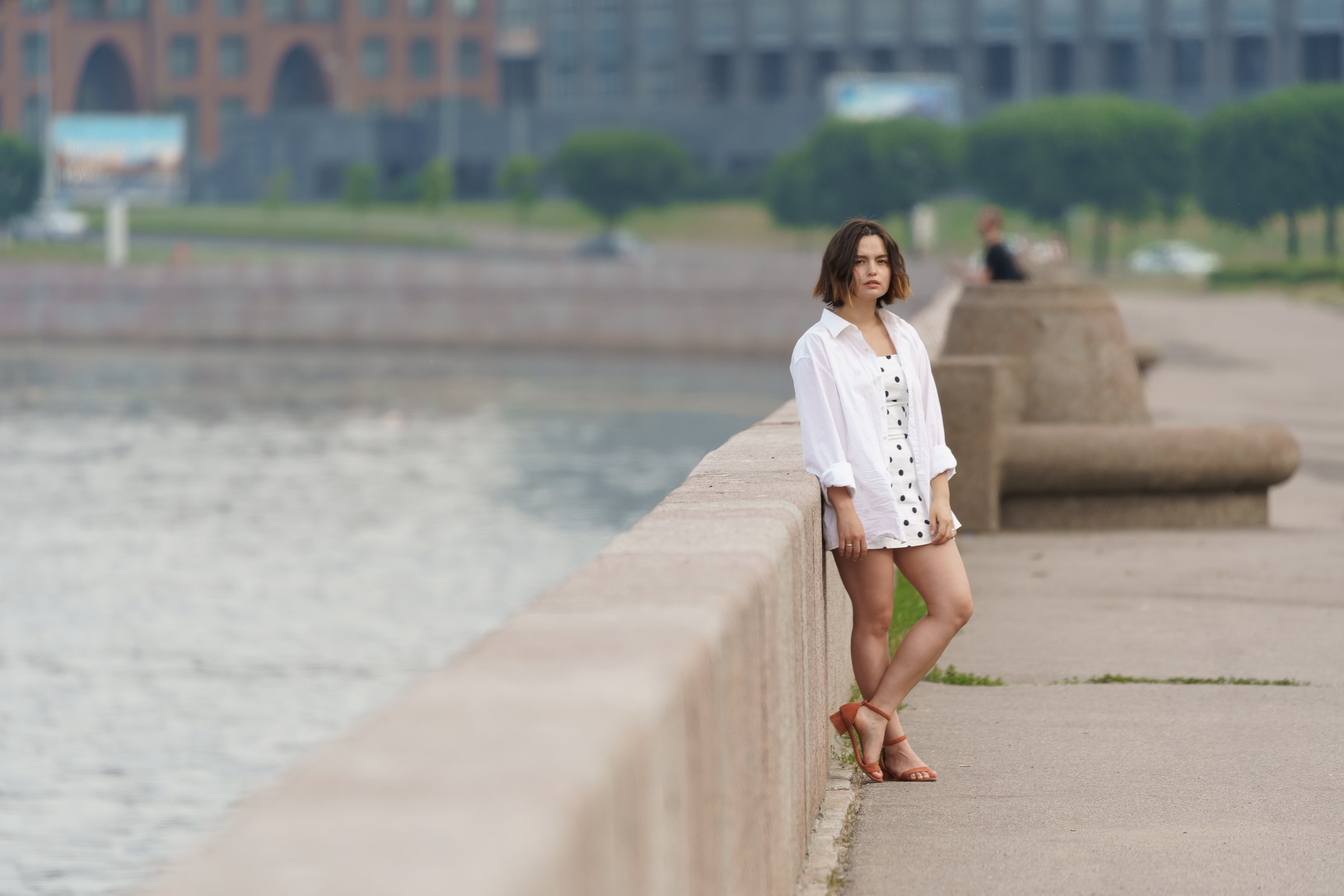 Катя. Свердловская набережная. Портретный фотограф в Санкт-Петербурге Александр Быстрицкий