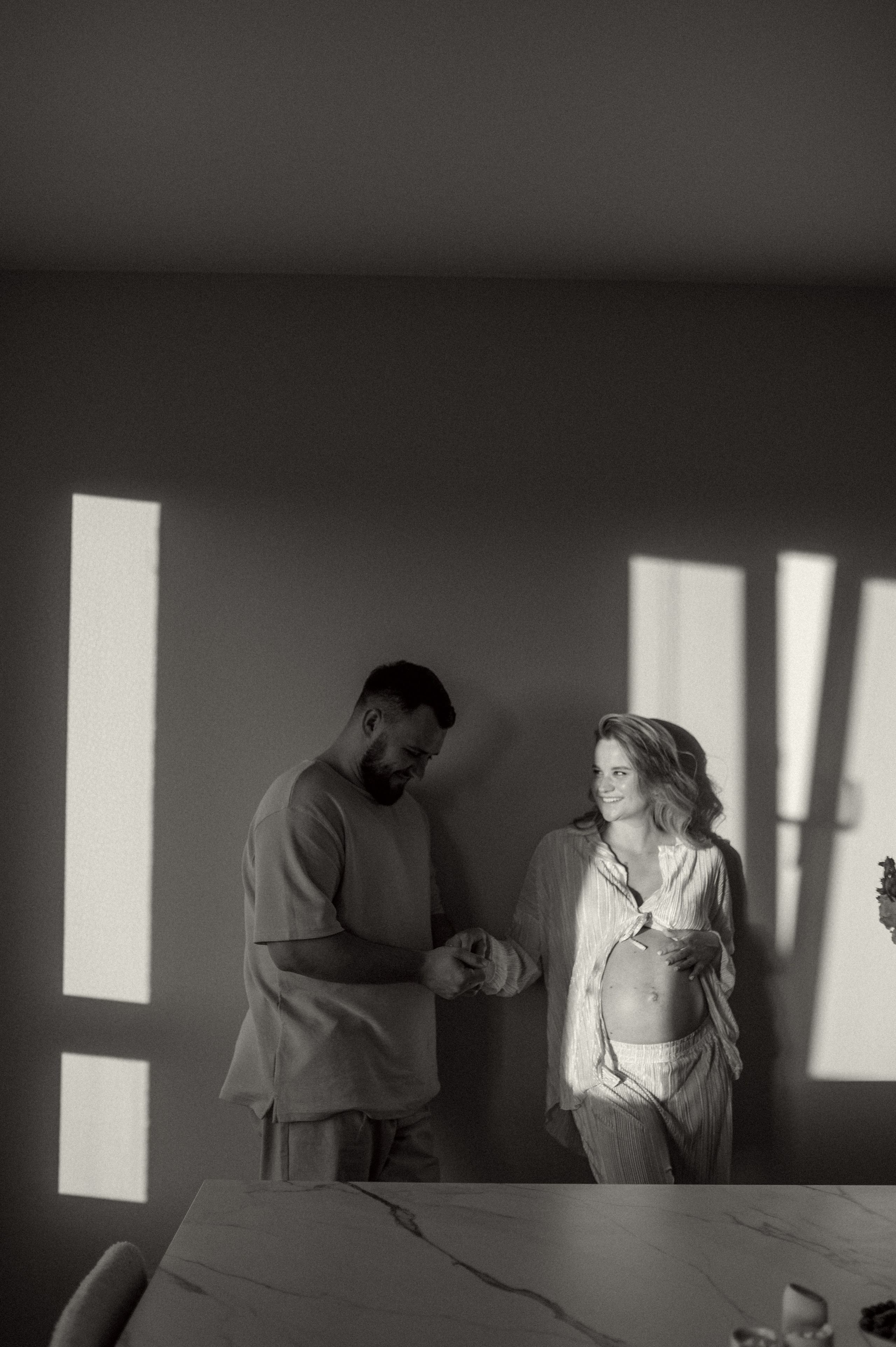 Домашняя фотосессия беременности. Семейная фотосессия Бутово Москва фотограф Алина Морщагина