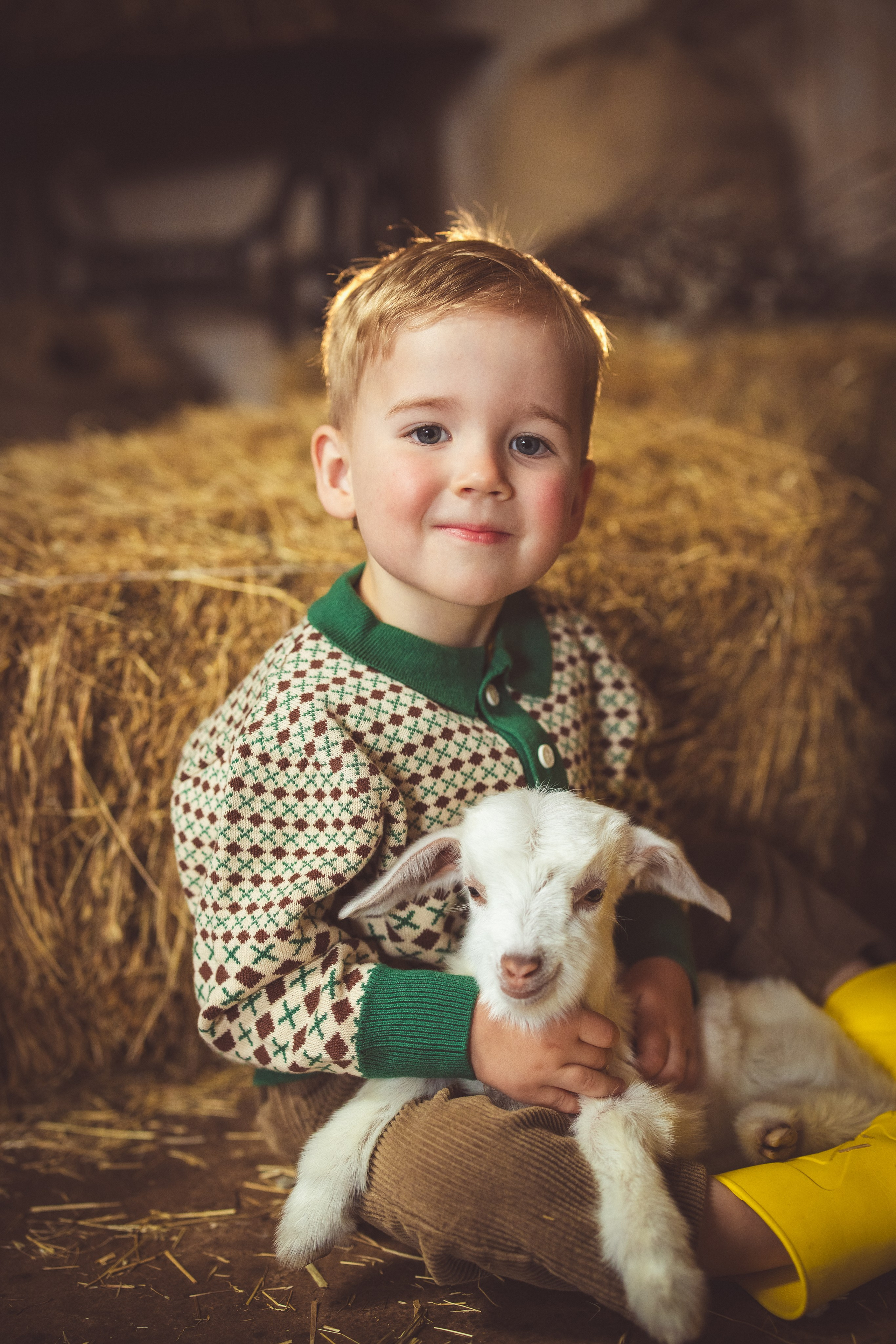 Пасхальный фотопроект с козочкой и утятами, в фотостудии «Эль» 2024 г. Семейный и детский фотограф в Краснодаре Анна Трашкова