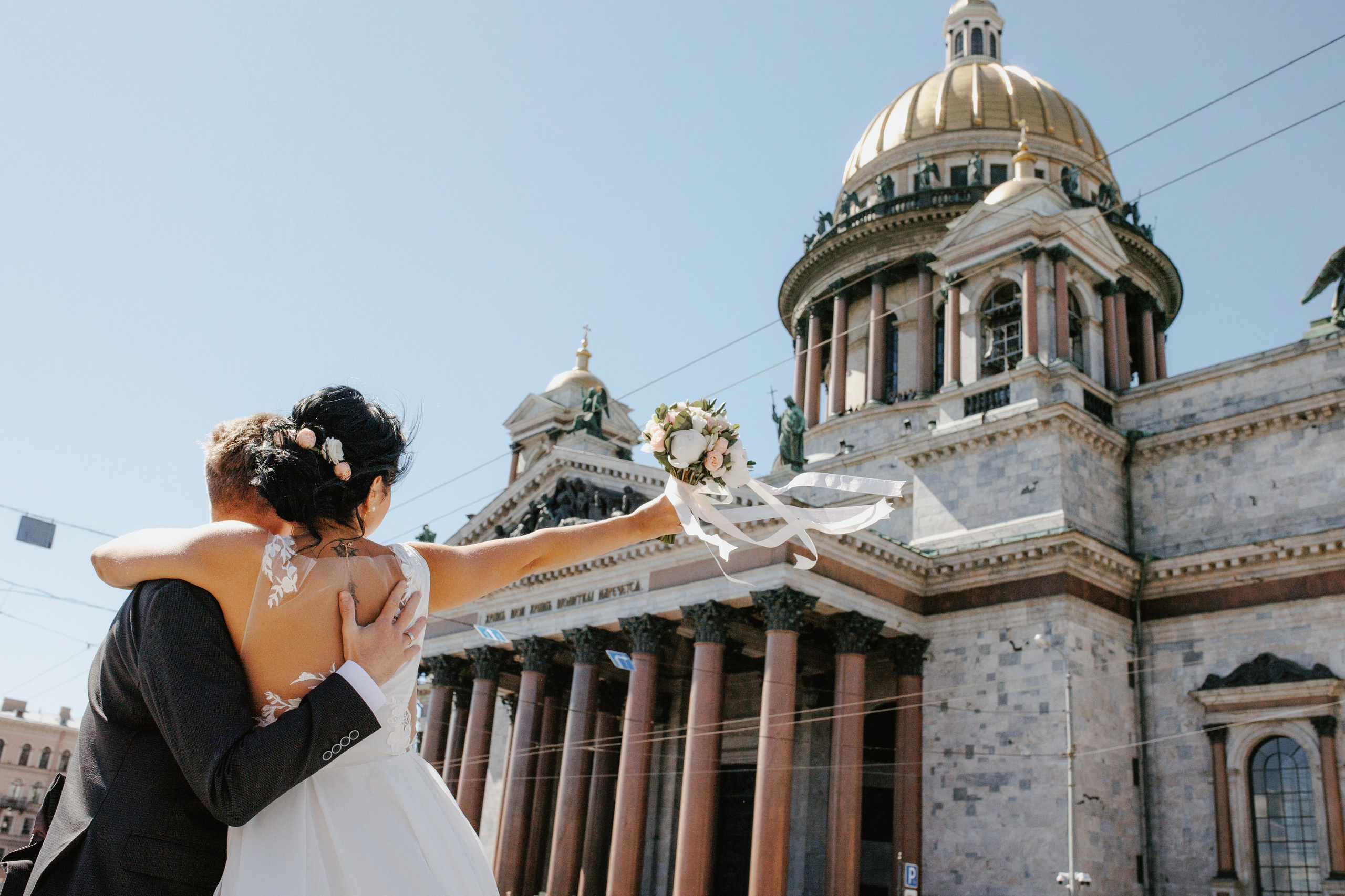 Свадьба в Питере весной. Свадебный фотограф СПБ