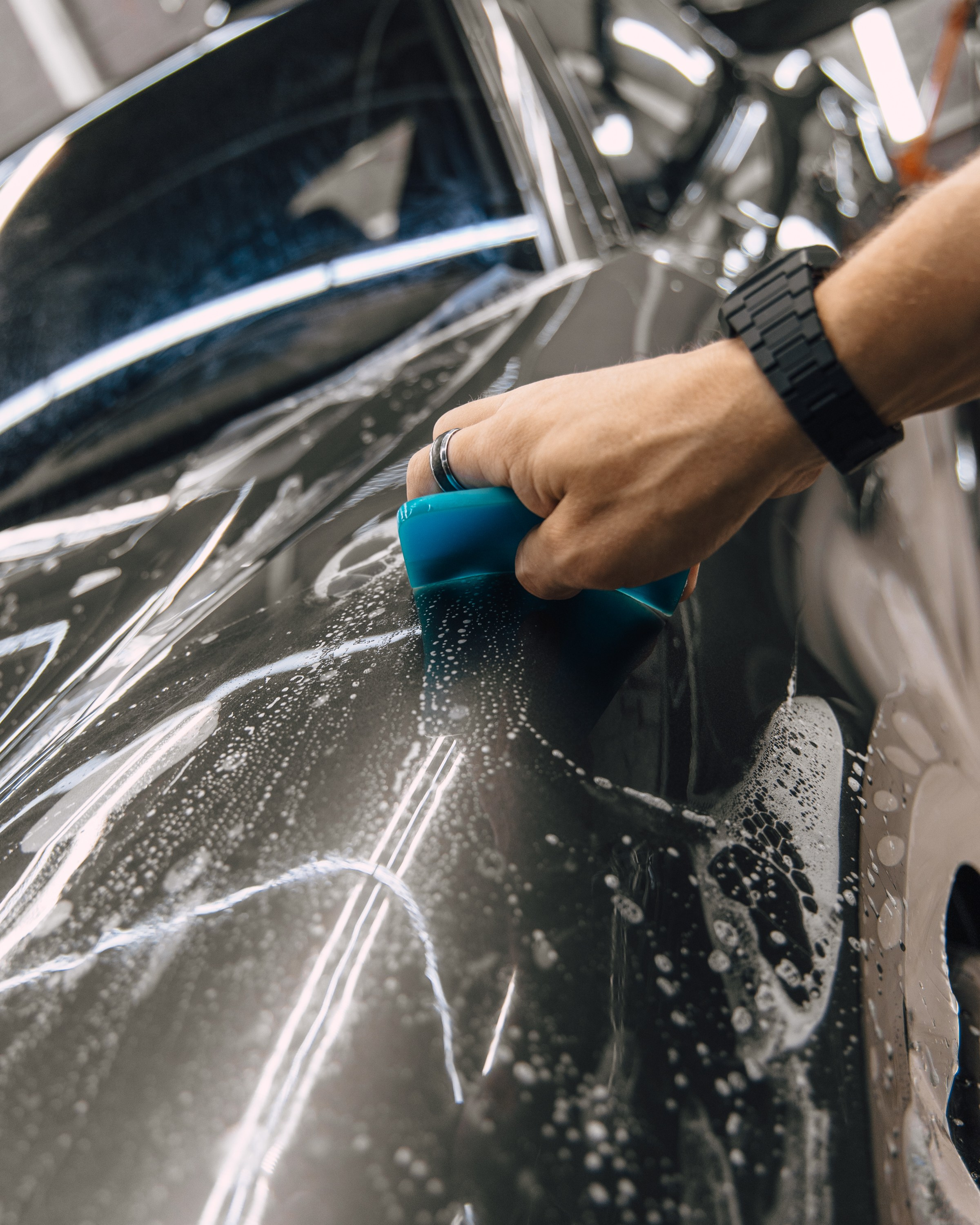 Porsche Panamera GTS оклейка глянецевый полиуретан. DeLorein