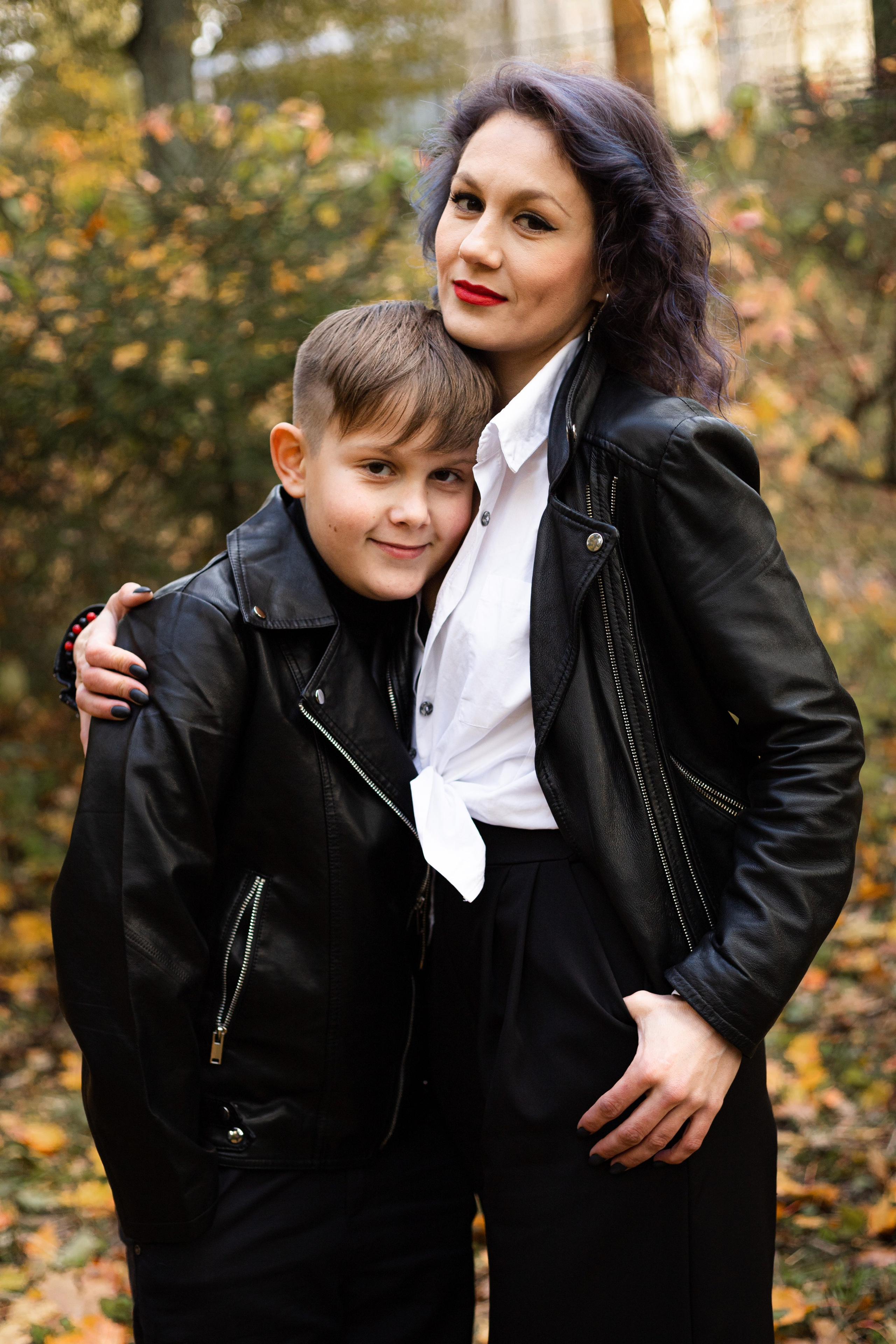 Катя и Вася. Фотосессия на Хэллоуин в парке. Семейный и детский фотограф в Санкт-Петербурге Павлова Елена