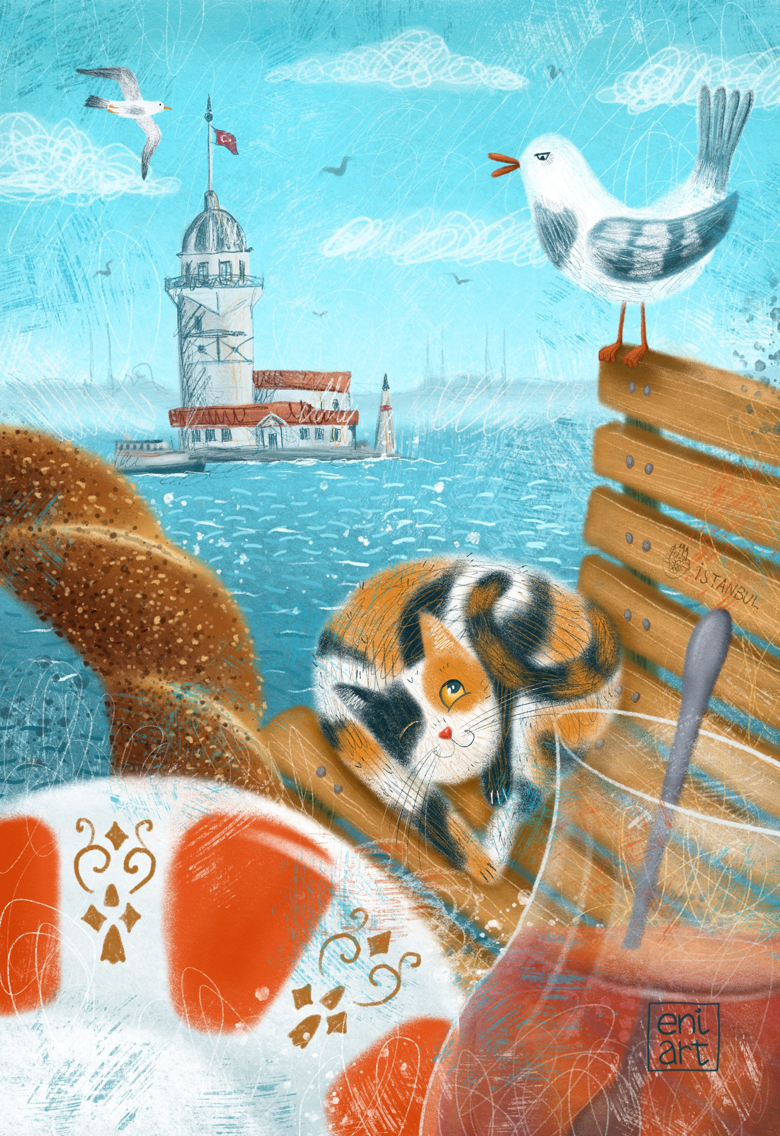 Серия иллюстраций "Стамбул"