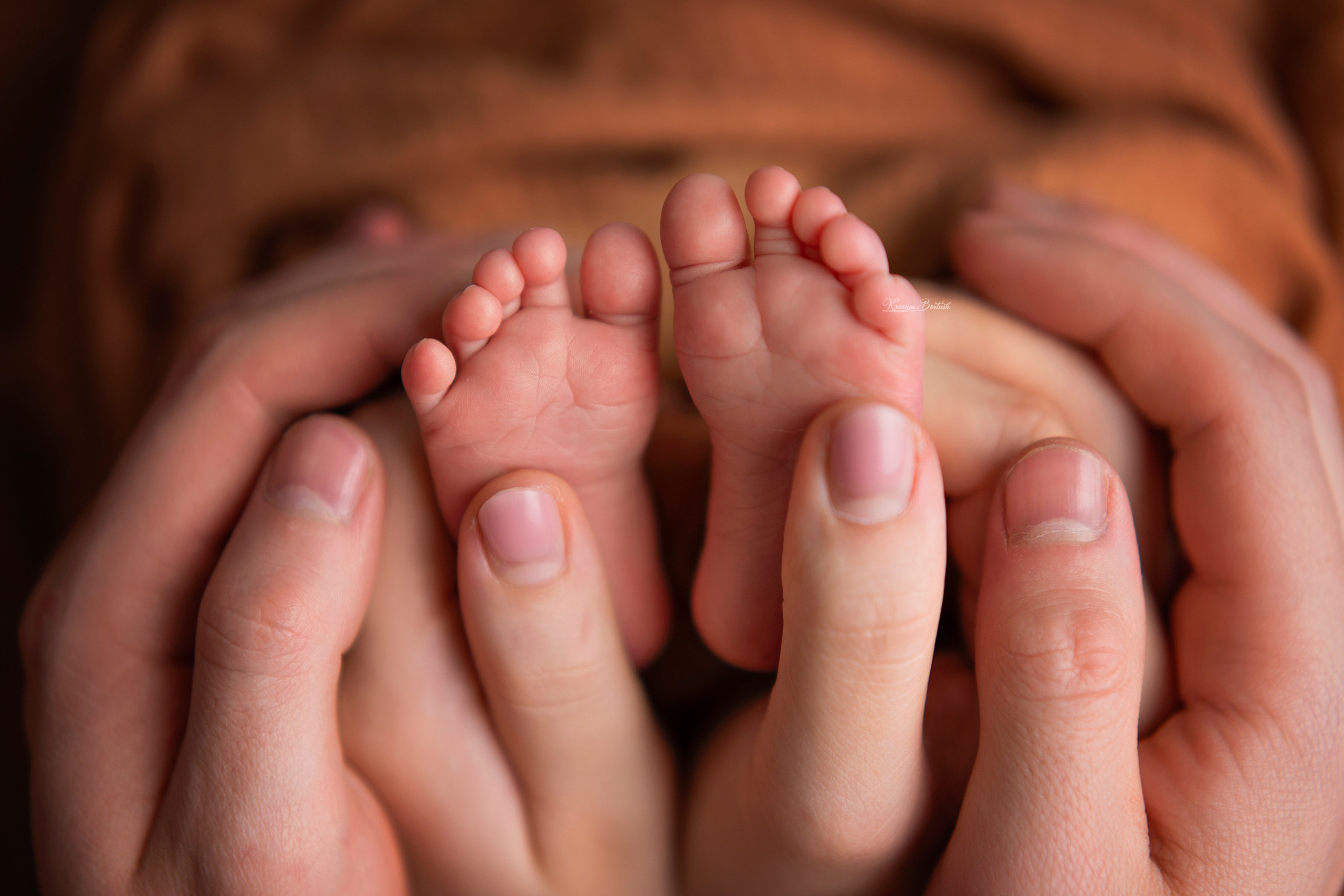 Съемка новорожденных. Профессиональный фотограф новорожденных Ксения Бортник