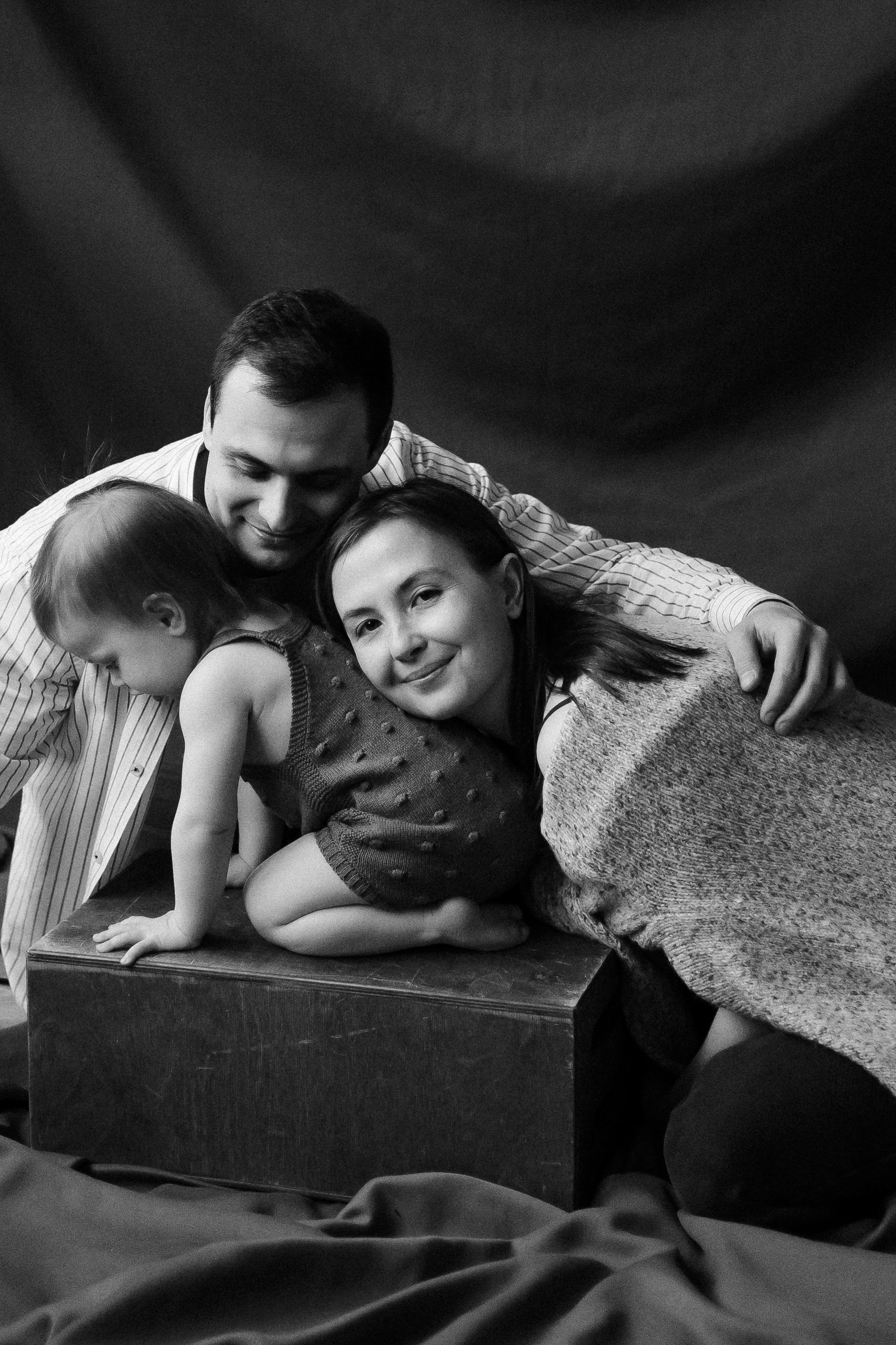 Сабина с мамой и папой