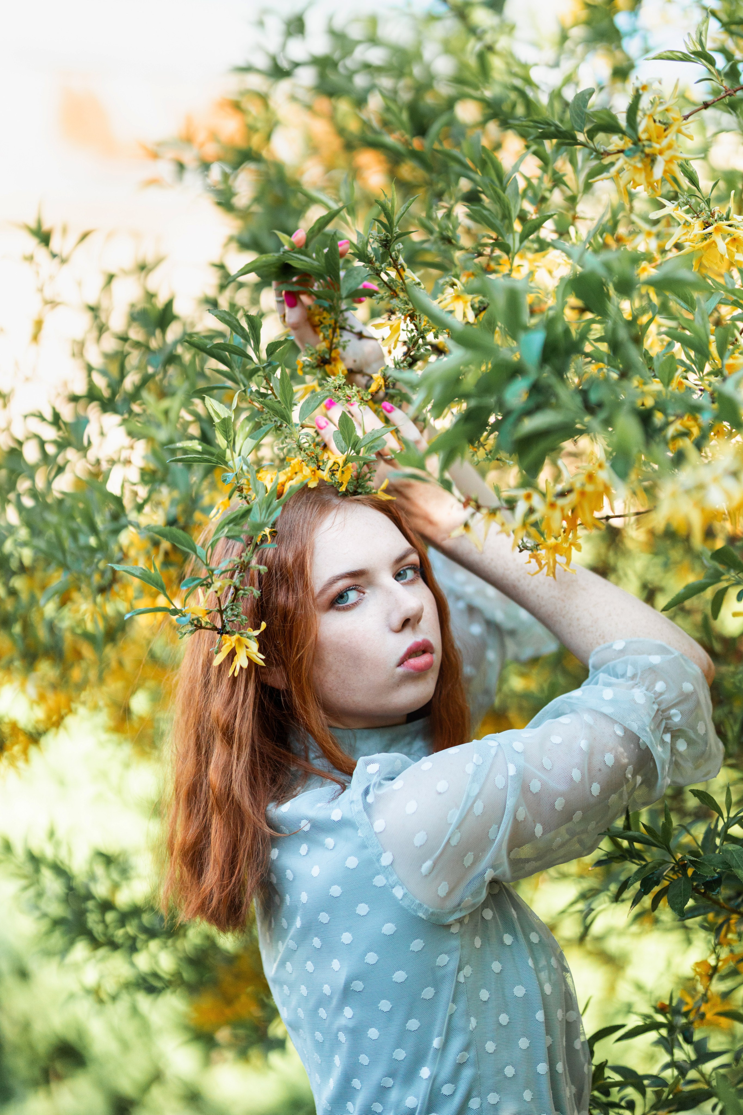 Аля в цветущем саду. Фотографии в Санкт-Петербурге и не только. Александр Колдин