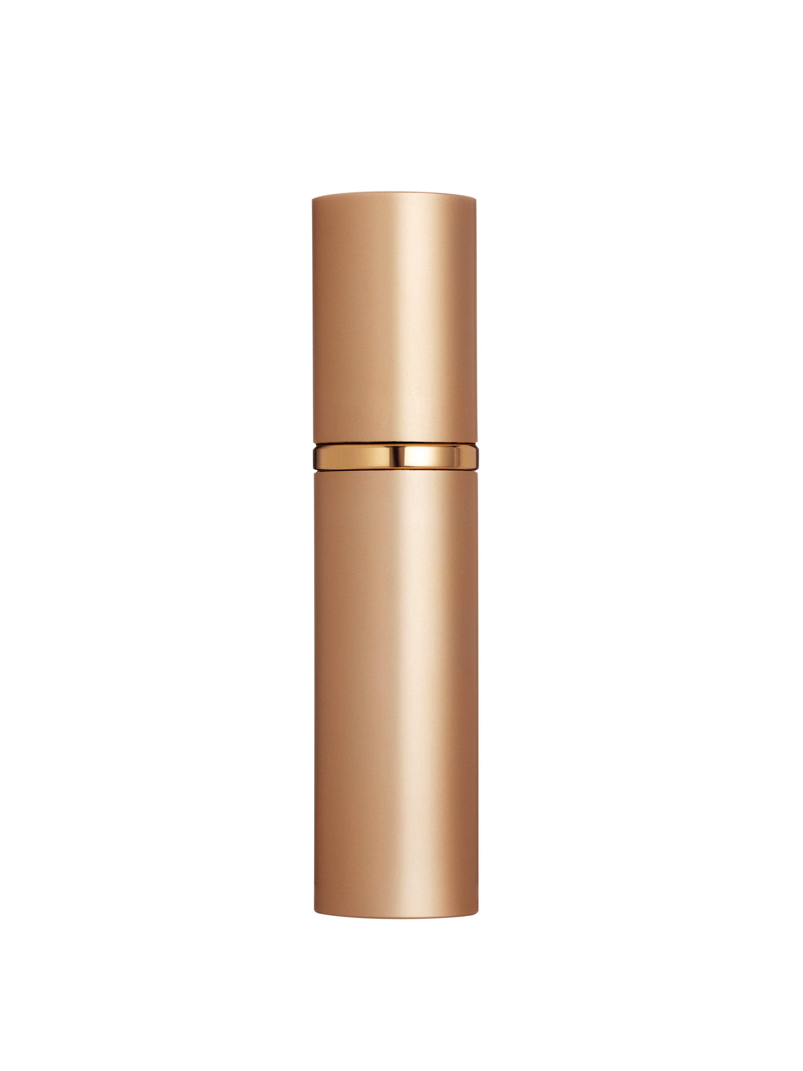 атомайзер золотого цвета обьемом 10 мл с крышкой для духов и туалетной воды